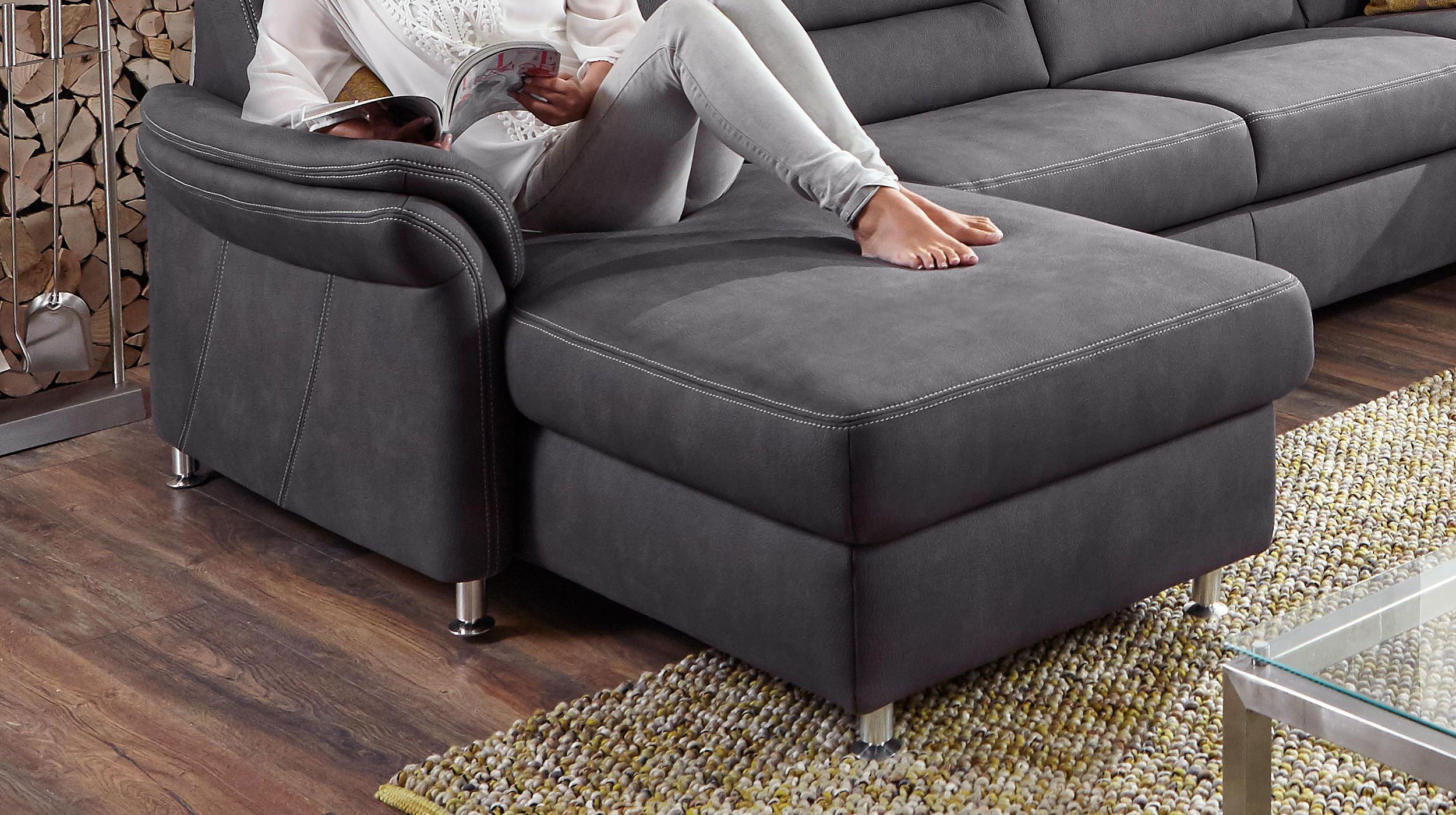 Couchliebe® Wohnlandschaft planbar - mammut grau - Basis Version - LEONARDO