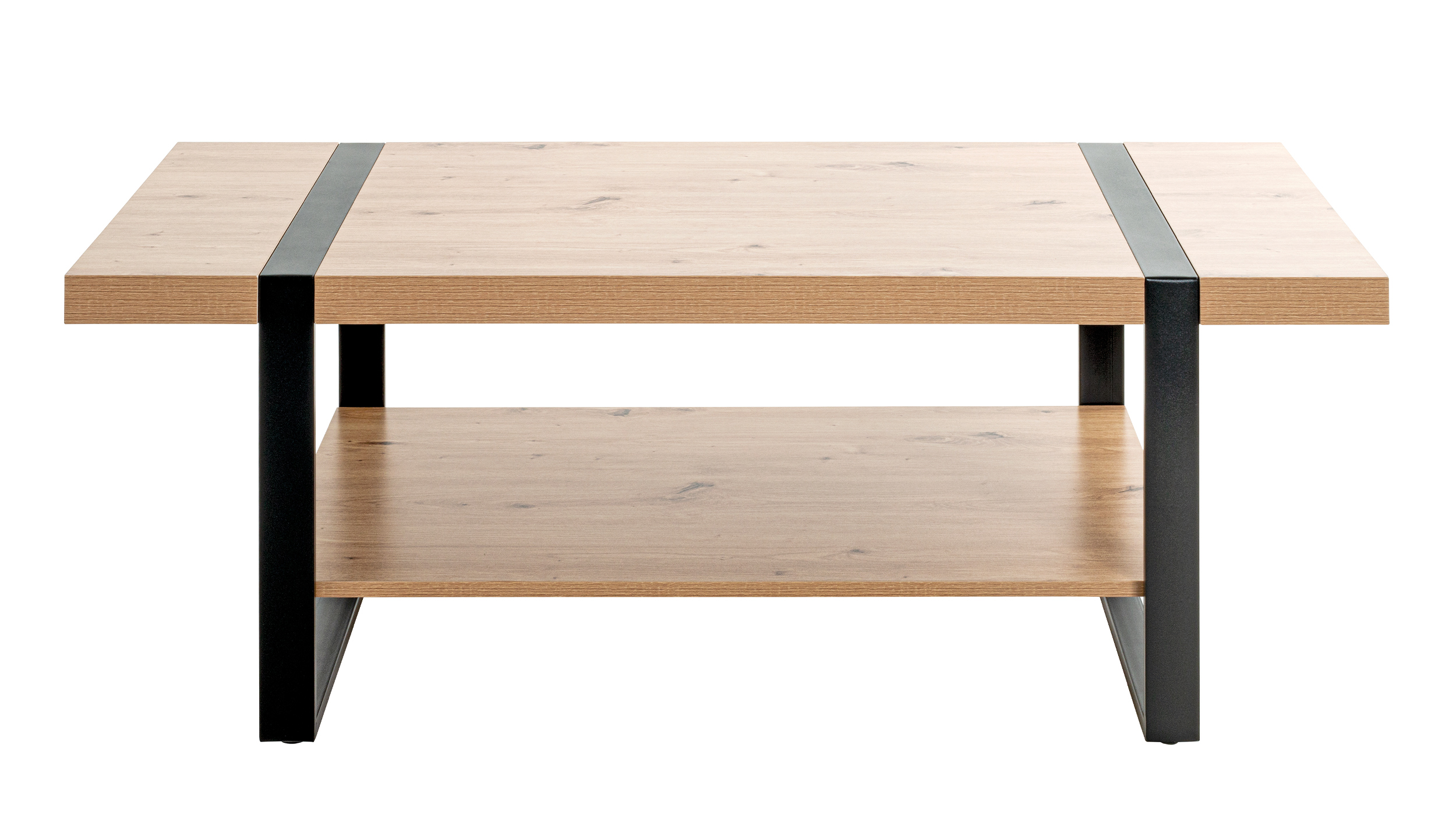 Couchtisch Eiche Optik 120 x 60 cm Kufengestell - Saragossa