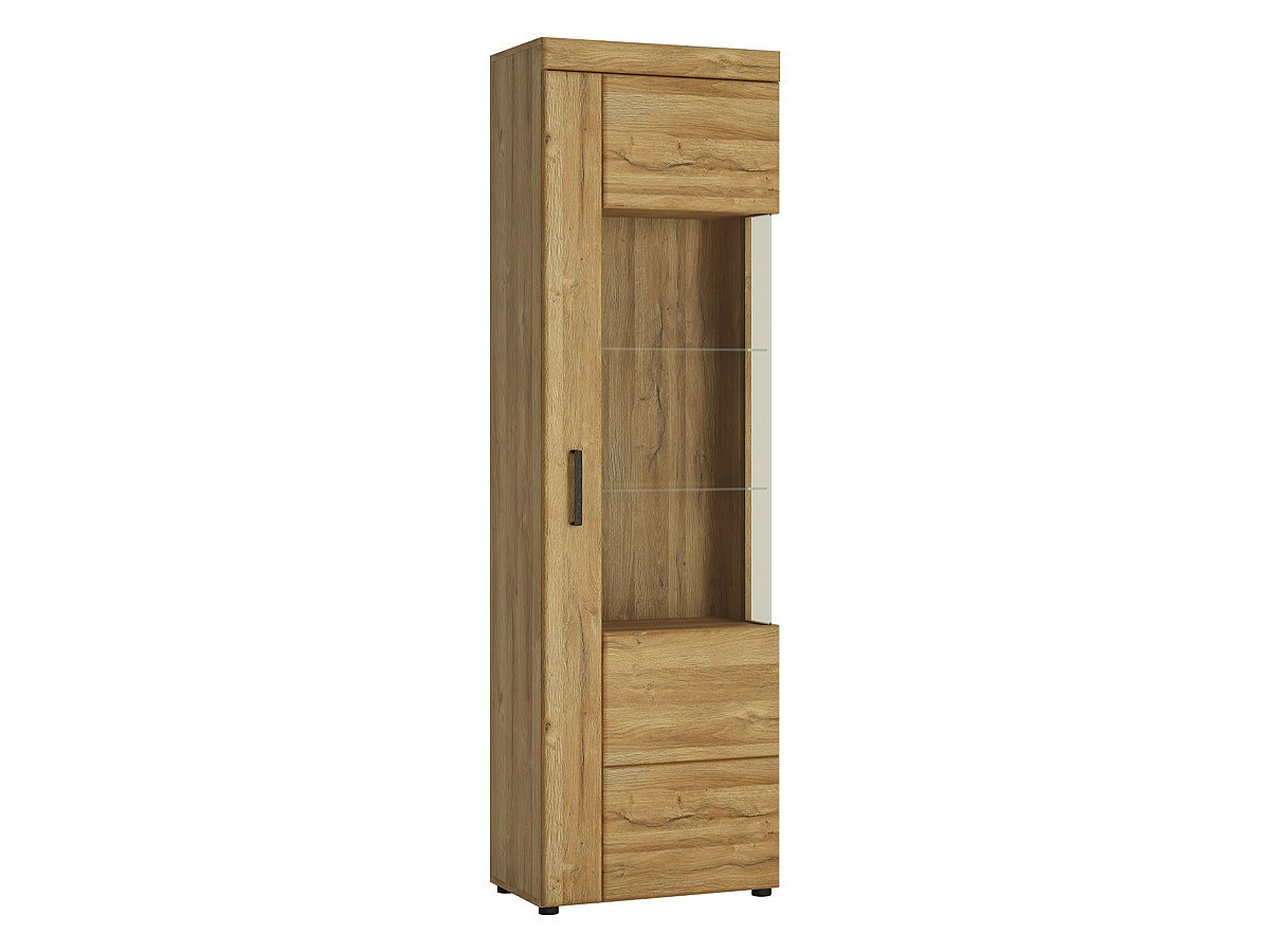 Vitrine mit Glastür Grandson Eiche Breite 58 cm - CORTINA Vitrine Grandson Oak 58 cm 1-türig - CORTINA