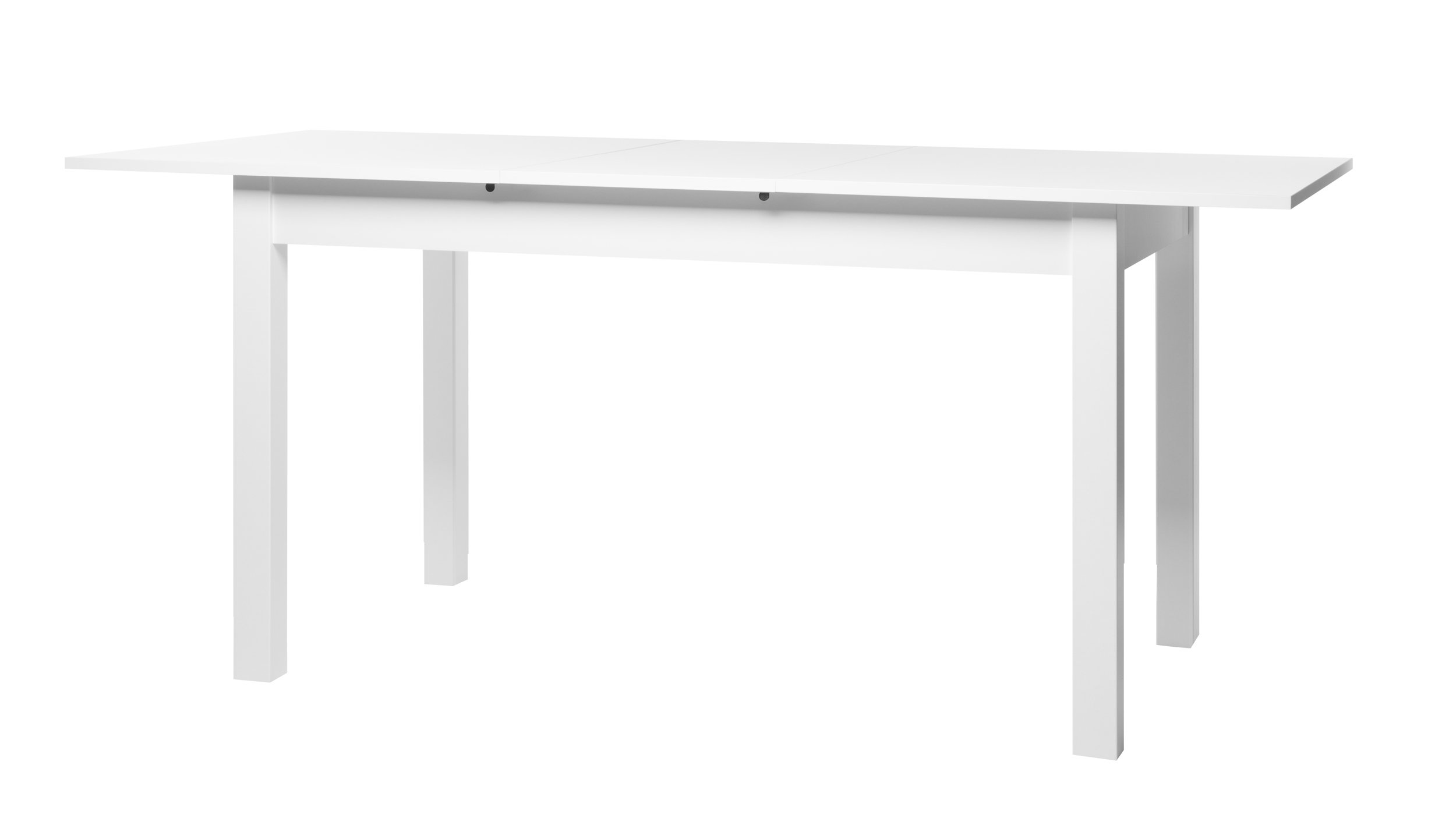 Esstisch 140 - 180 cm ausziehbar weiß - COBURG