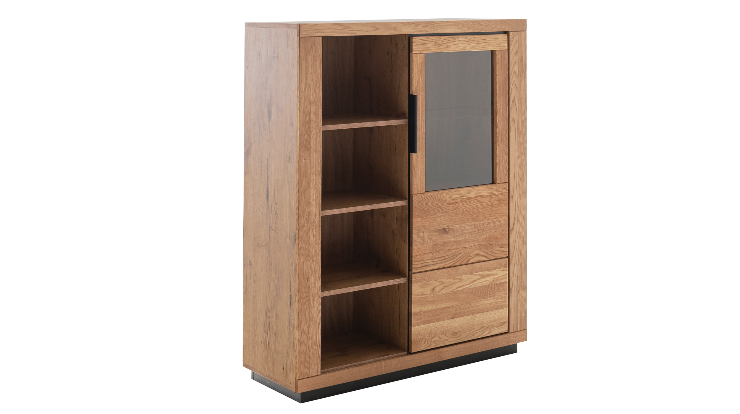 Highboard Wildeiche teilmassiv geölt 112 cm - GRENO Highboard Wildeiche teilmassiv geölt 112 cm - GRENO