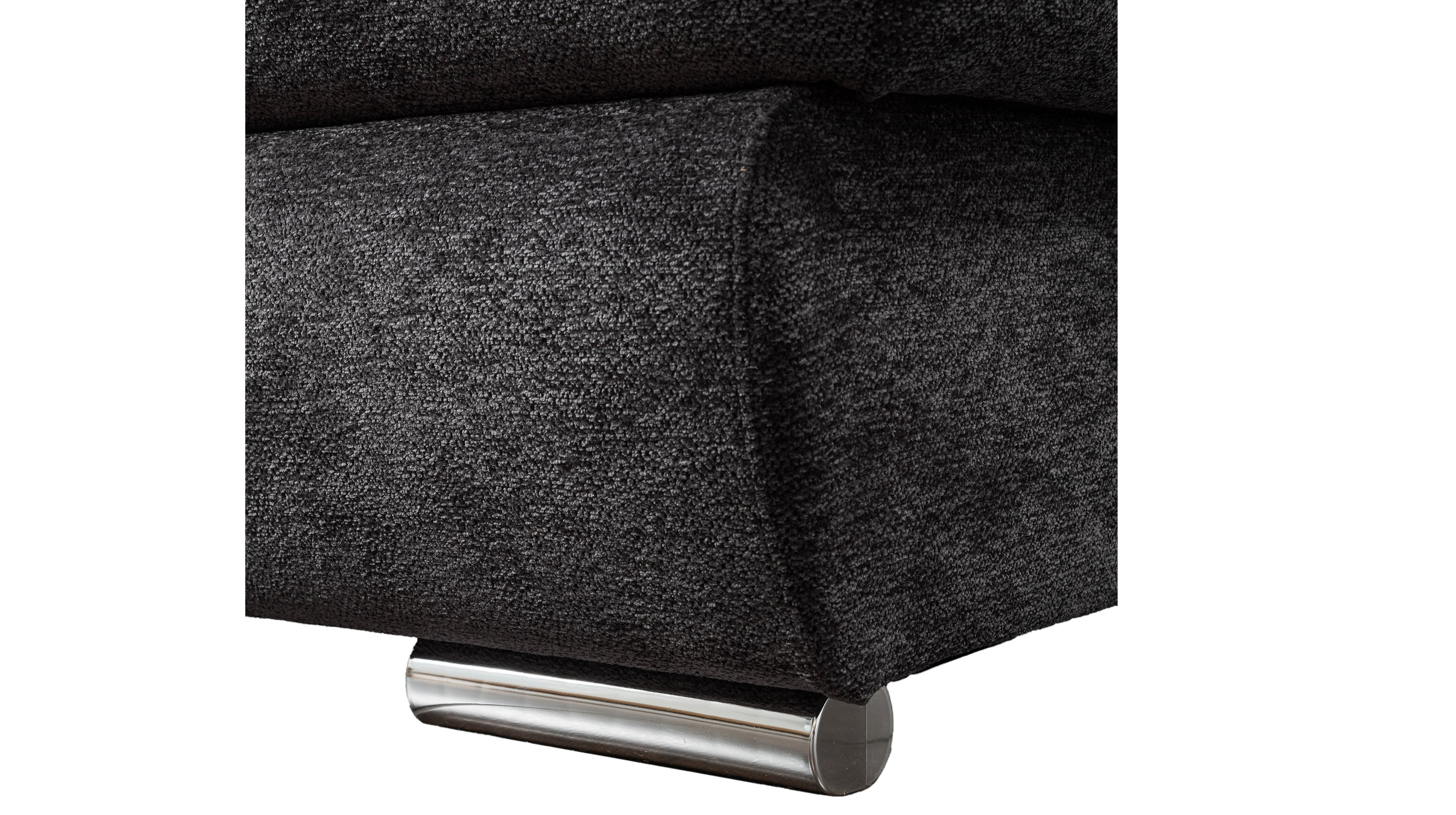Wohnlandschaft Schlaffunktion anthrazit Bettkasten 359 cm - CORDOBA