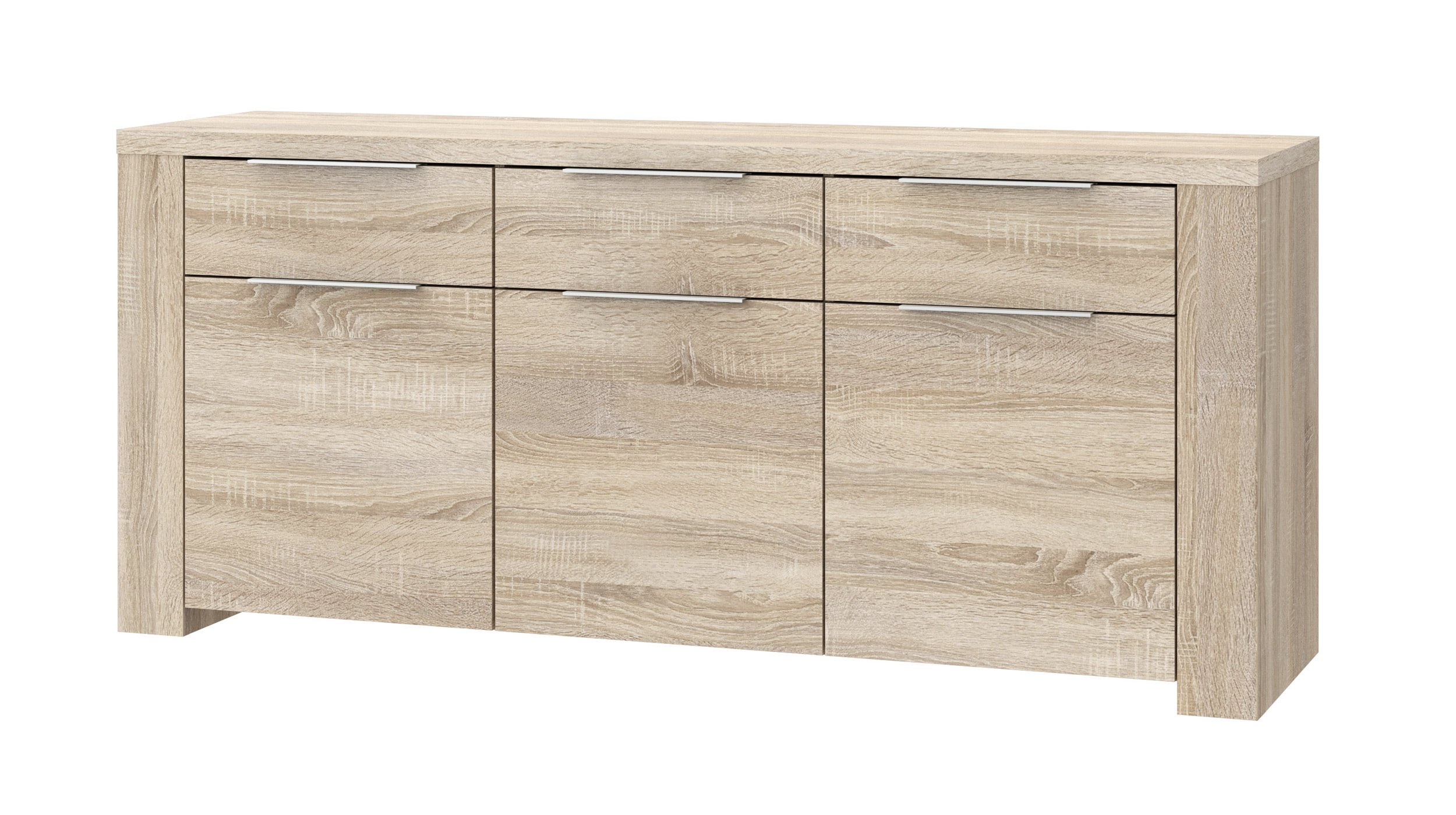 Sideboard Sonoma Eiche - 3-türig - 188 cm - CALPE Sideboard Sonoma Eiche - 3-türig - 188 cm - CALPE