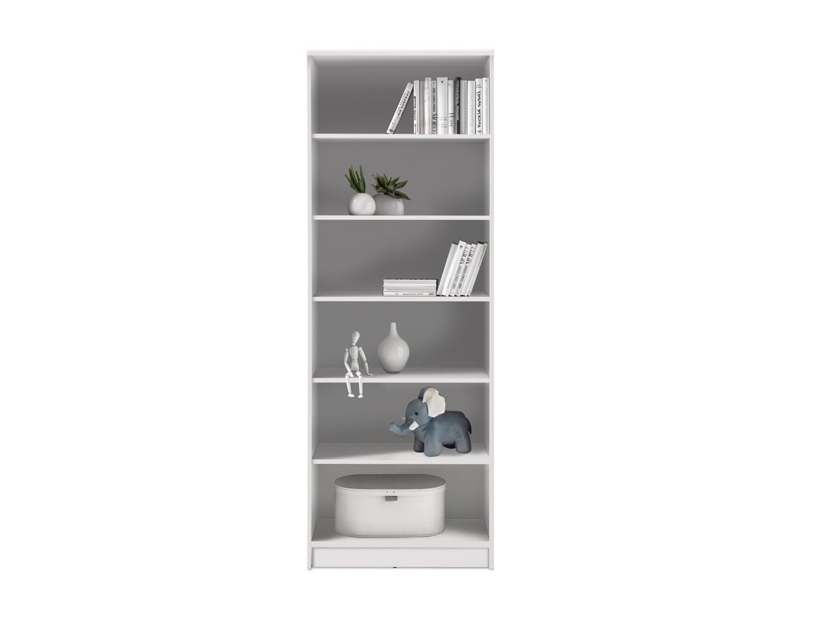 Bücherregal Standregal weiß 72 x 198 cm - 5 Einlegeböden - OPTIMUS Bücherregal Standregal weiß 72 x 198 cm - 5 Einlegeböden - OPTIMUS