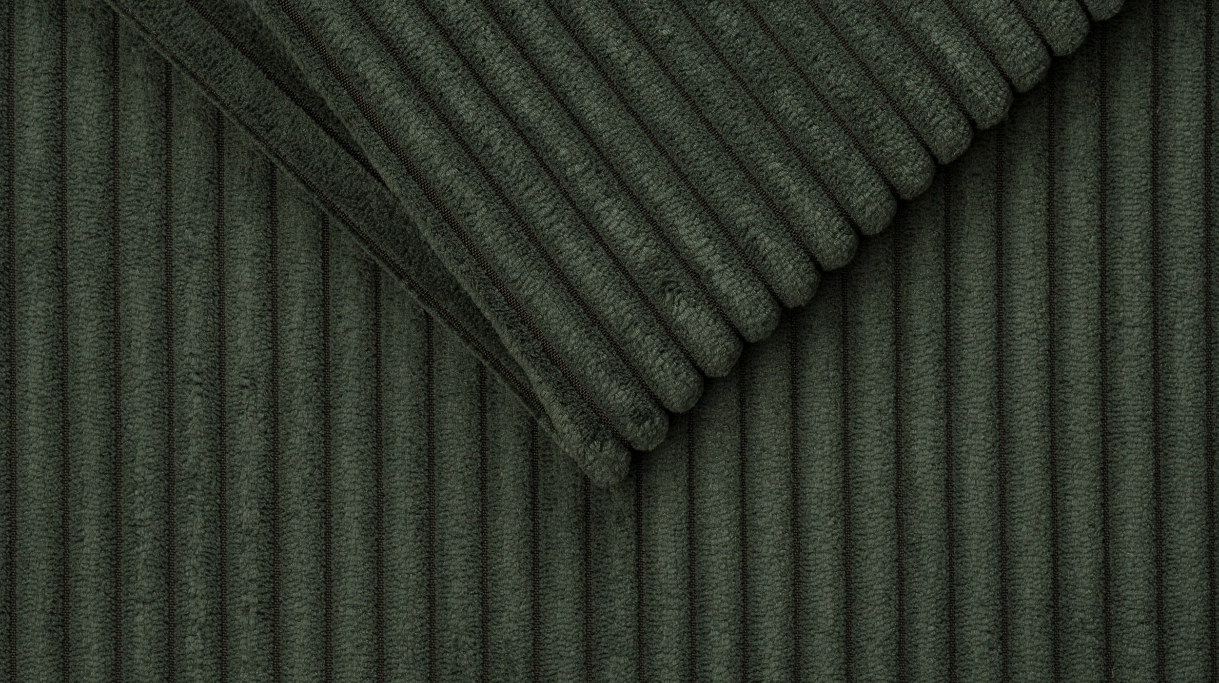 Hocker Sitzhocker 140 x 75 cm Cord dunkelgrün - SUMMER