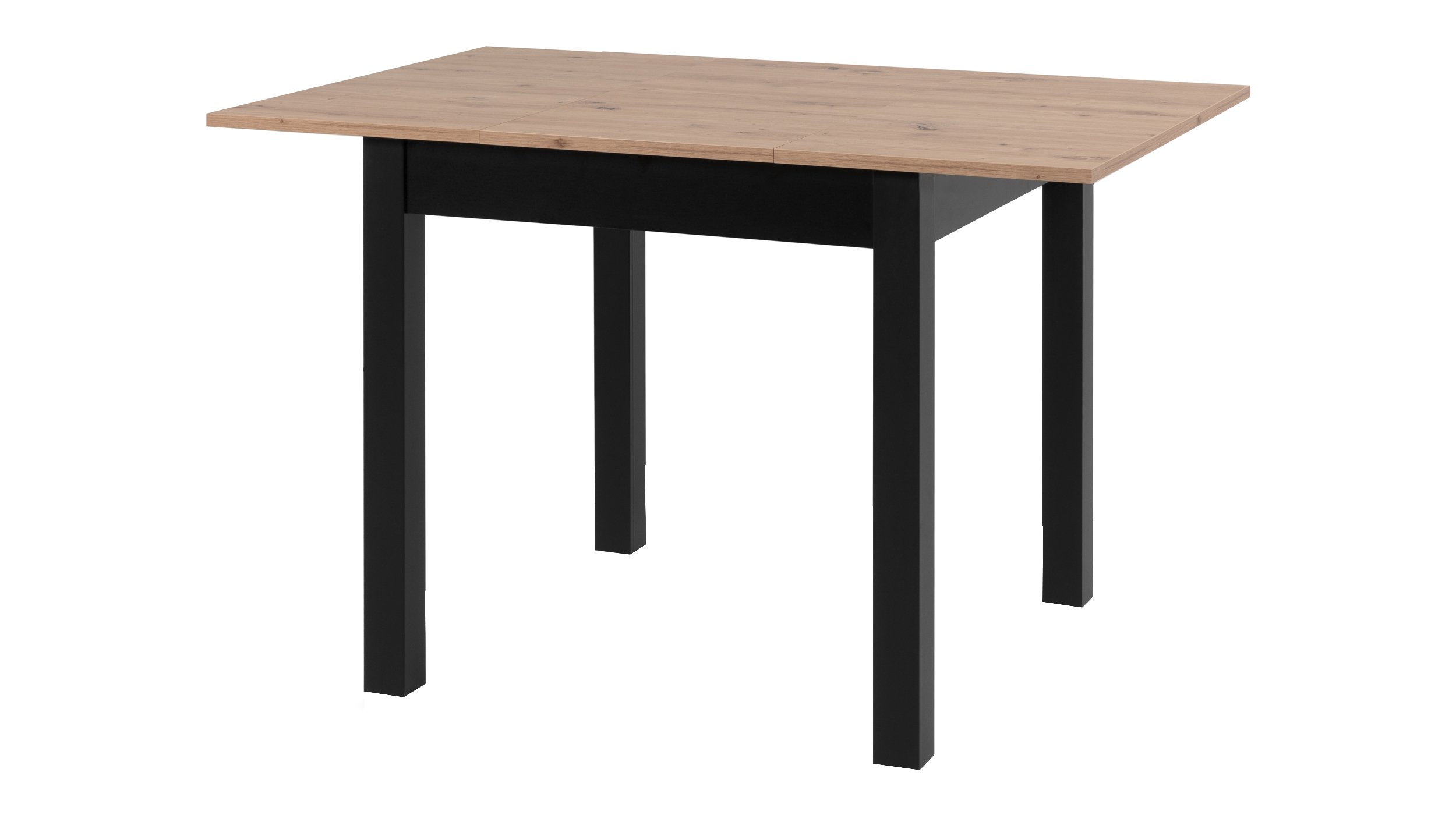Esstisch 80 - 120 cm Sonoma Eiche - Schwarz - COBURG