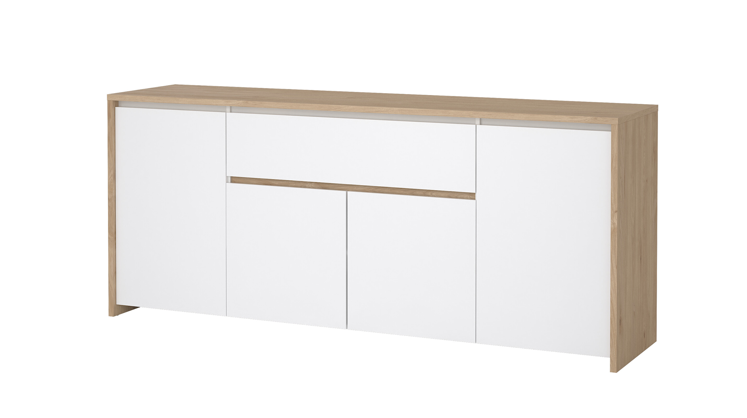 Sideboard mit Schublade weiß - Jackson Hickory 197 cm - NEXT Sideboard mit Schublade weiß - Jackson Hickory 197 cm - NEXT