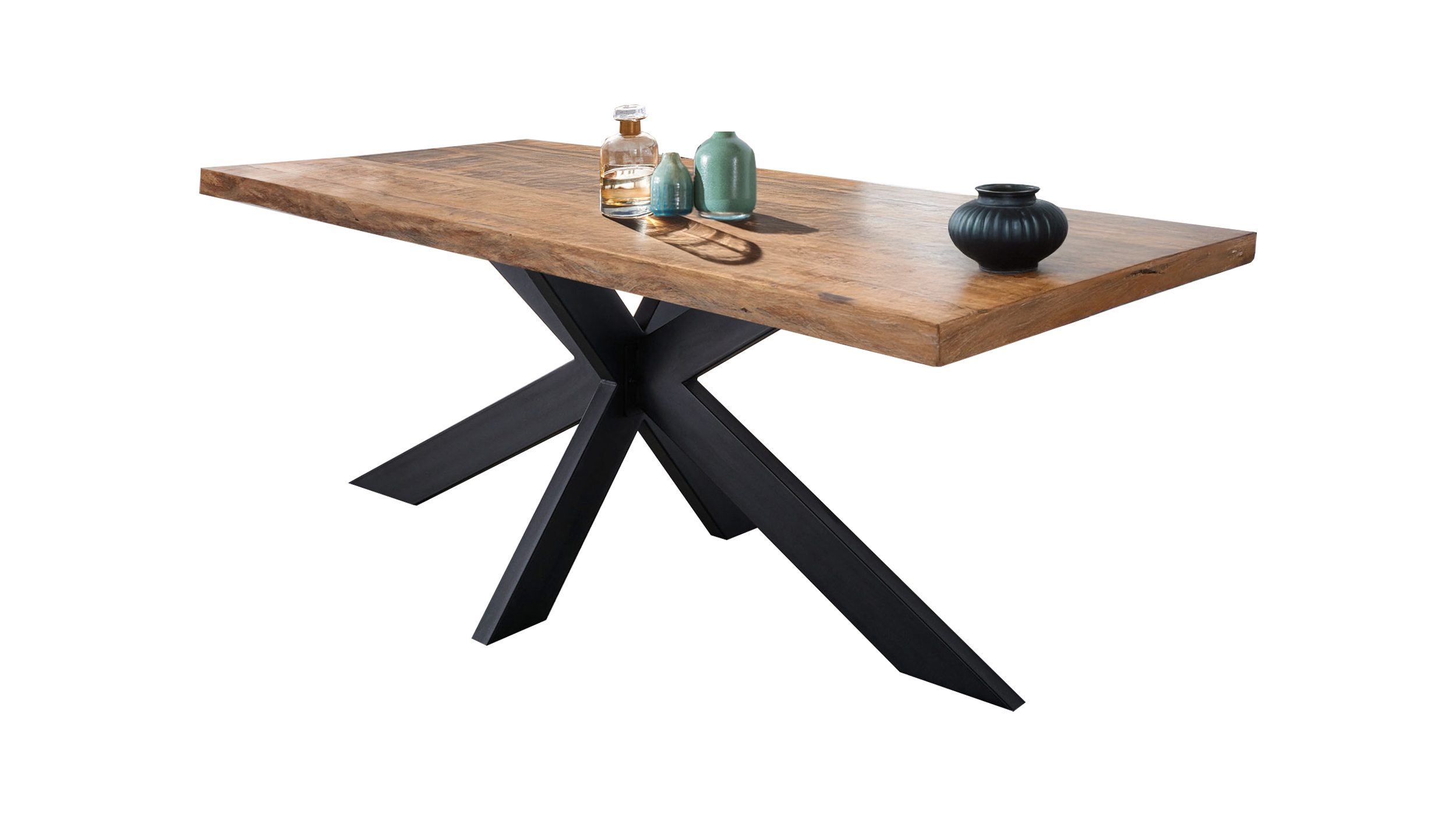 Esstisch 200 x 100 Mango massiv lackiert gebeizt - TIMKA Esstisch 200 x 100 Mango massiv lackiert gebeizt - TIMKA