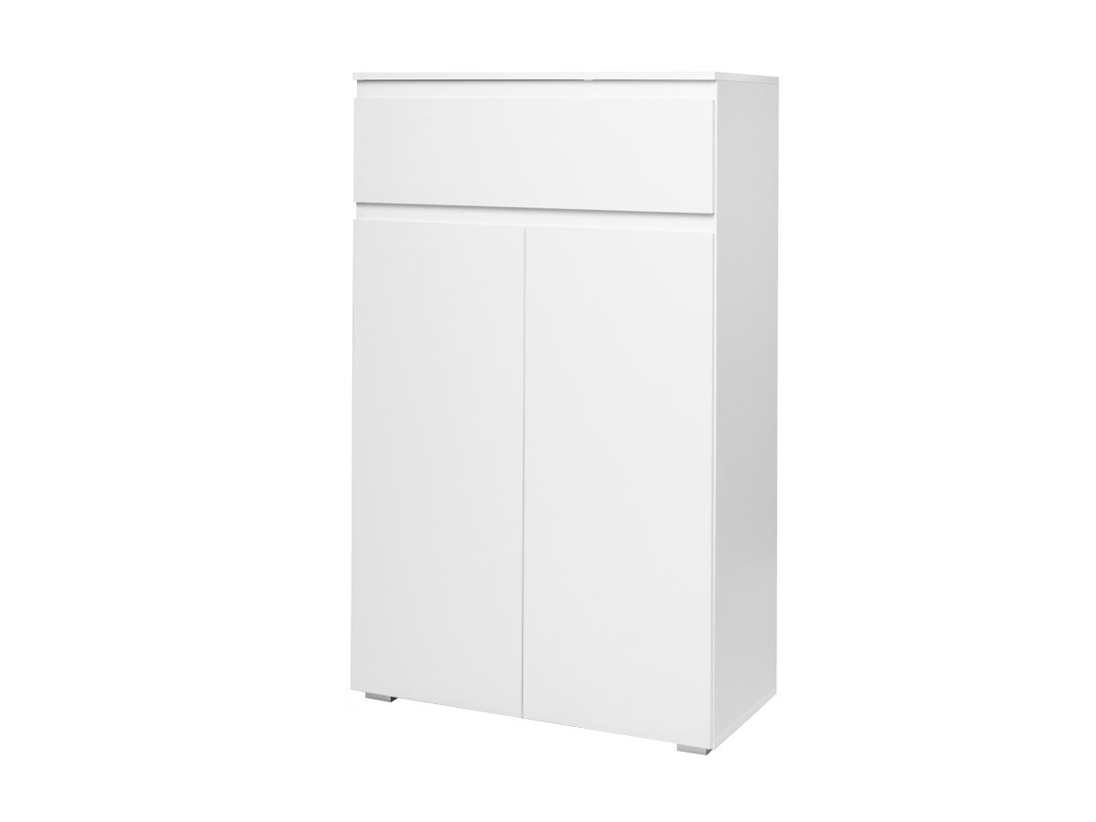 Kommode mit 1 Schublade weiß matt 80 cm - IMAGE Kommode mit 1 Schublade weiß matt 80 cm - IMAGE