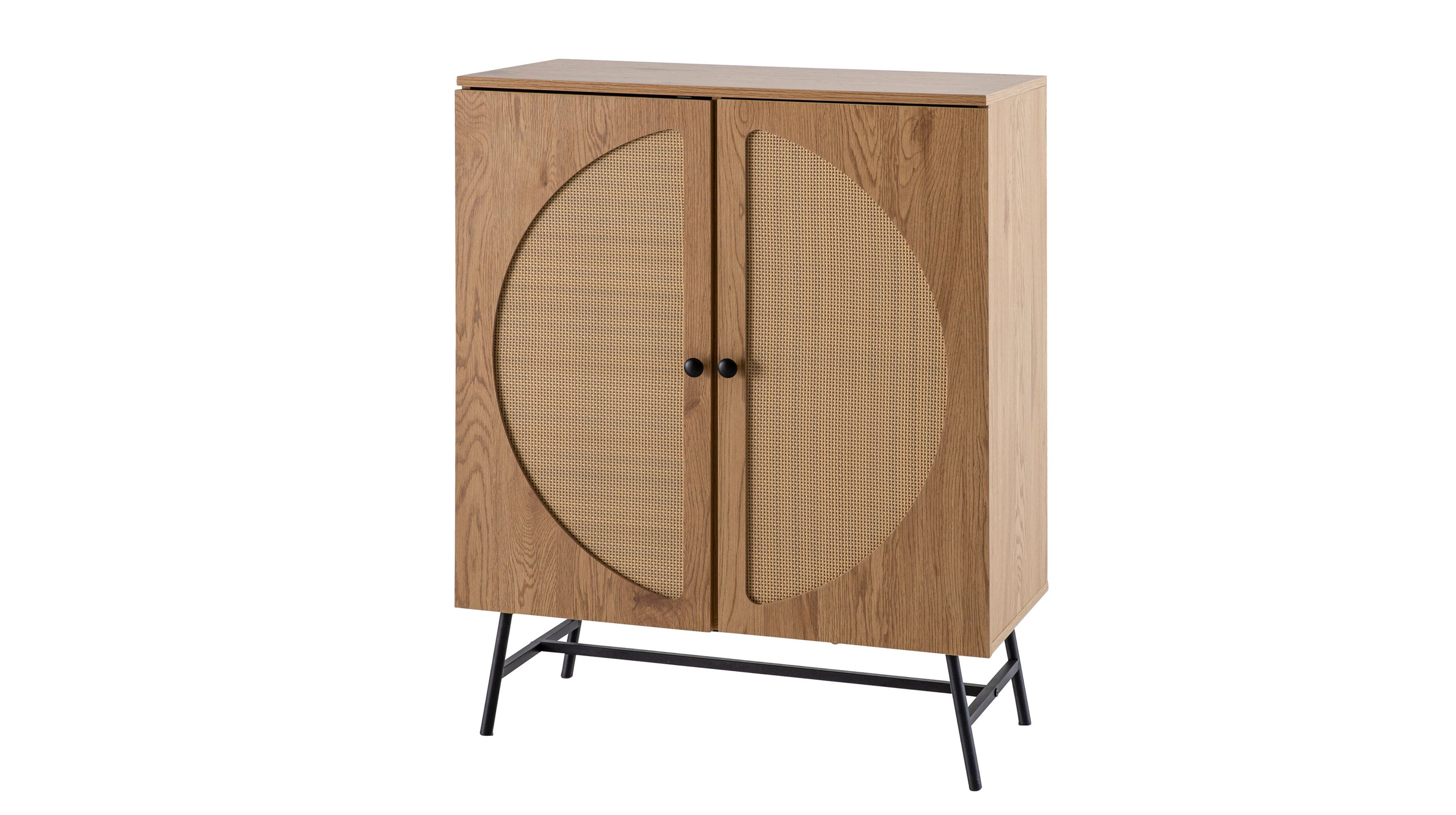 Kommode Eiche Holzdekor - Rattan 80 cm x 39 cm - RATVAN Kommode Eiche Holzdekor - Rattan 80 cm x 39 cm - RATVAN