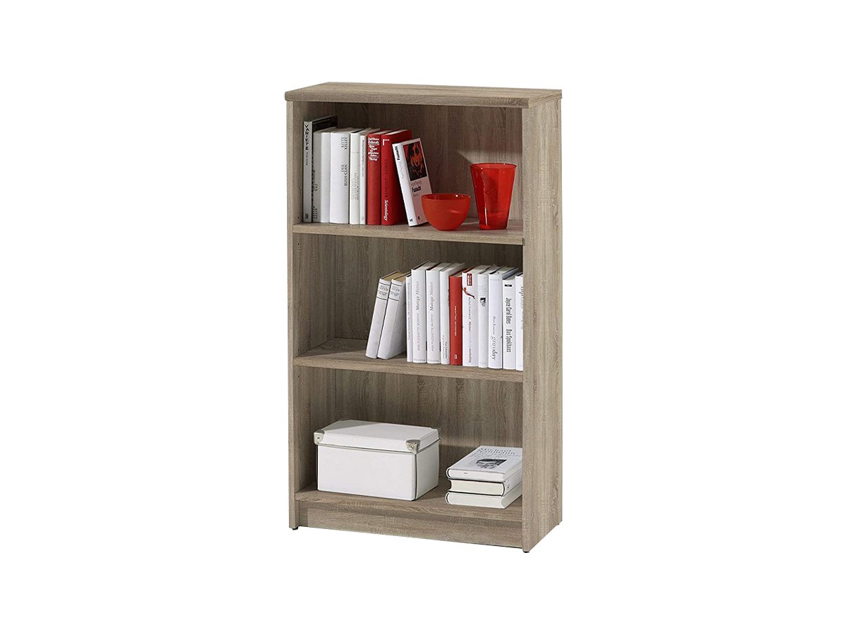 Bücherregal Standregal Sonoma Eiche 60 x 106 cm - 2 Einlegeböden - LILLY Bücherregal Standregal Sonoma Eiche 60 x 106 cm - 2 Einlegeböden - LILLY