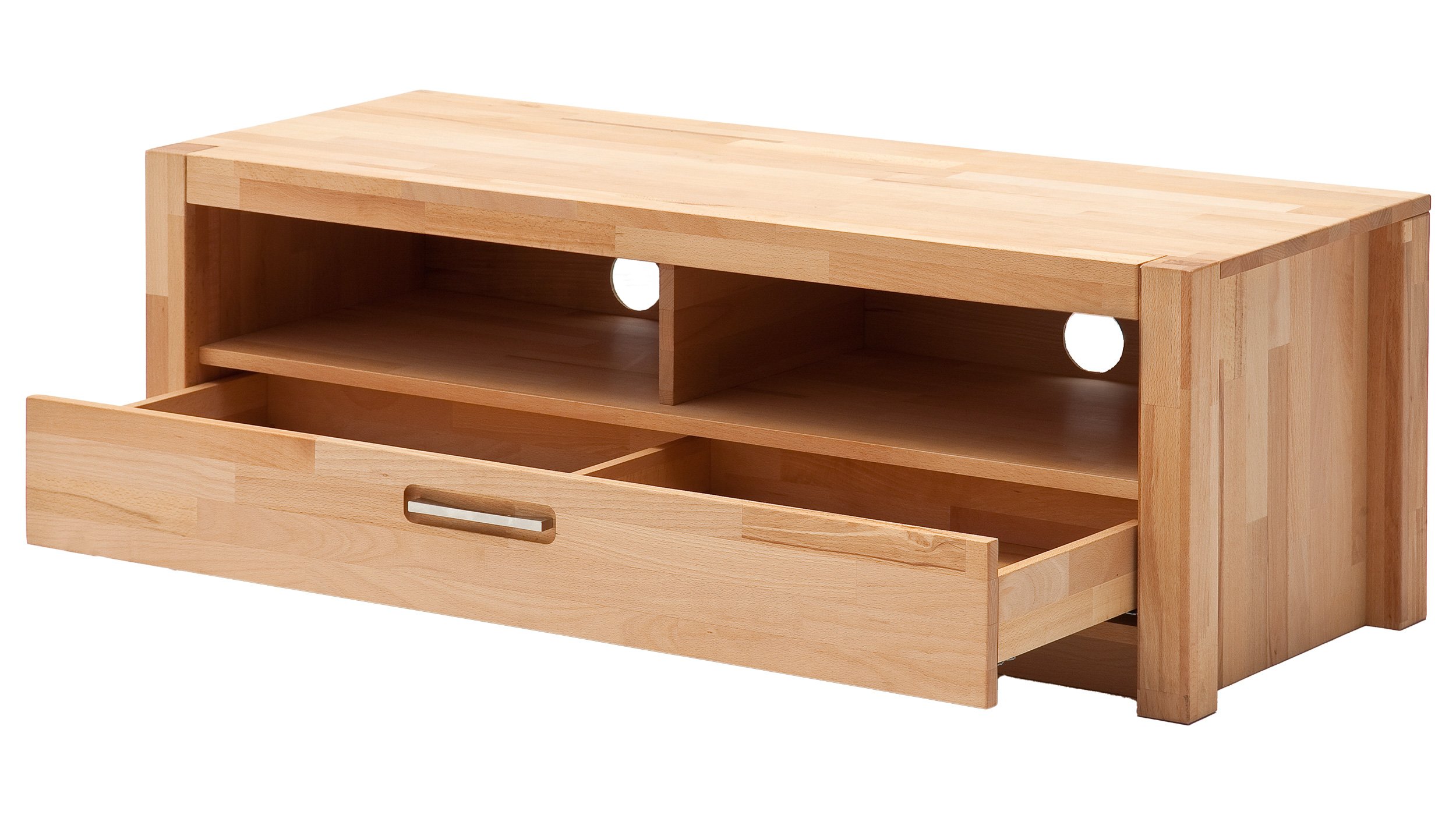 TV - Lowboard Kernbuche massiv 125 cm - FENJA 