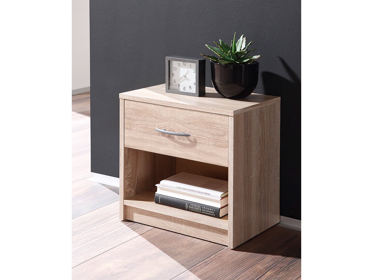 Nachttisch Sonoma Eiche 39 cm x 28 cm 1 Schublade - PEPE