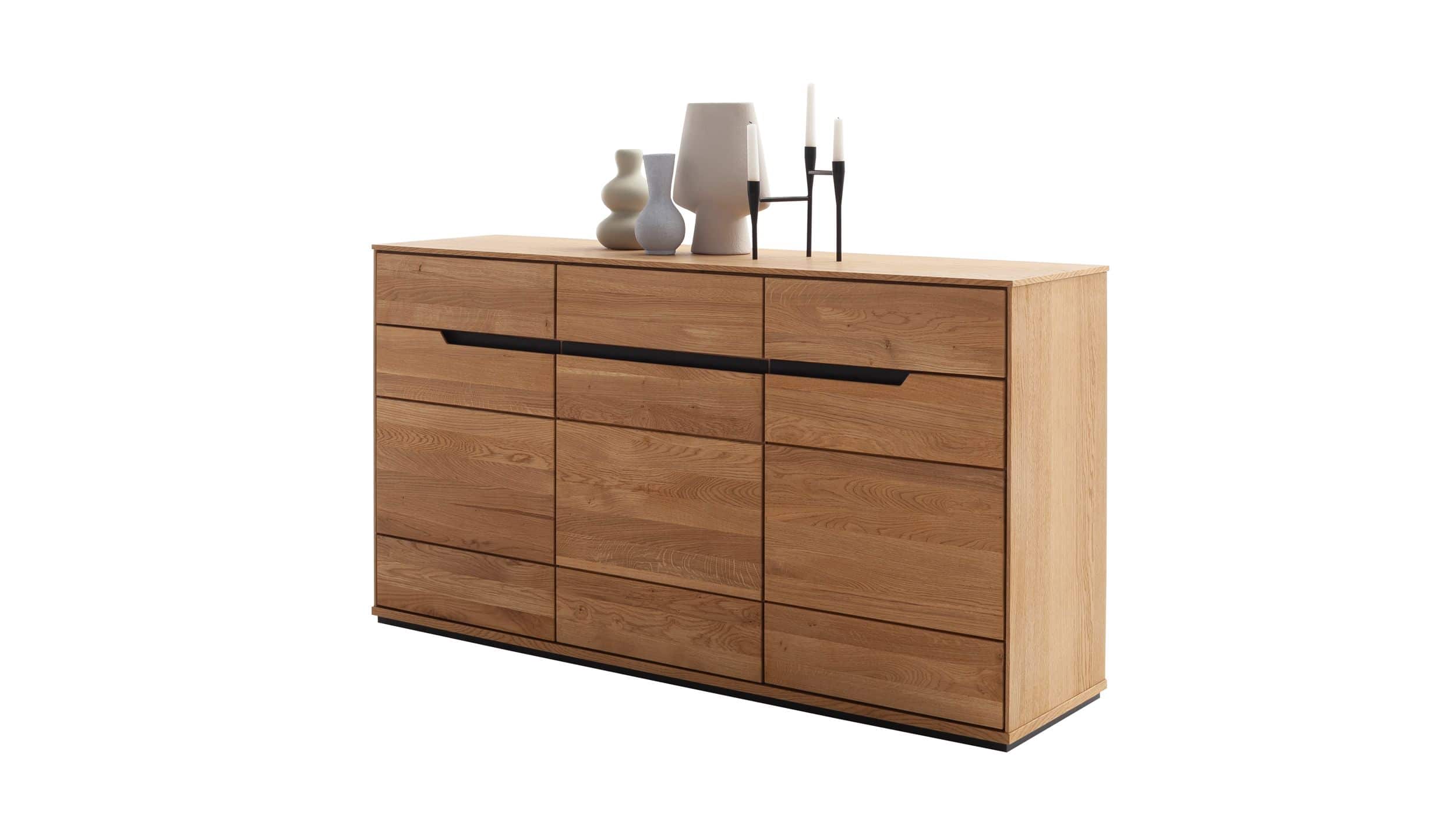 Sideboard Wildeiche geölt teilmassiv 153 cm - ARAYA Sideboard Wildeiche geölt teilmassiv 153 cm - ARAYA