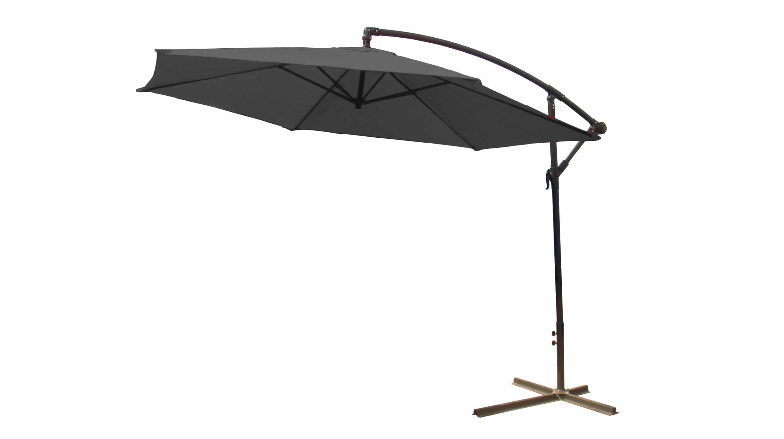 Sonnenschirm Ampelschirm - anthrazit - 300 cm - SUN Ampelschirm anthrazit Durchmesser 300 cm - SUN