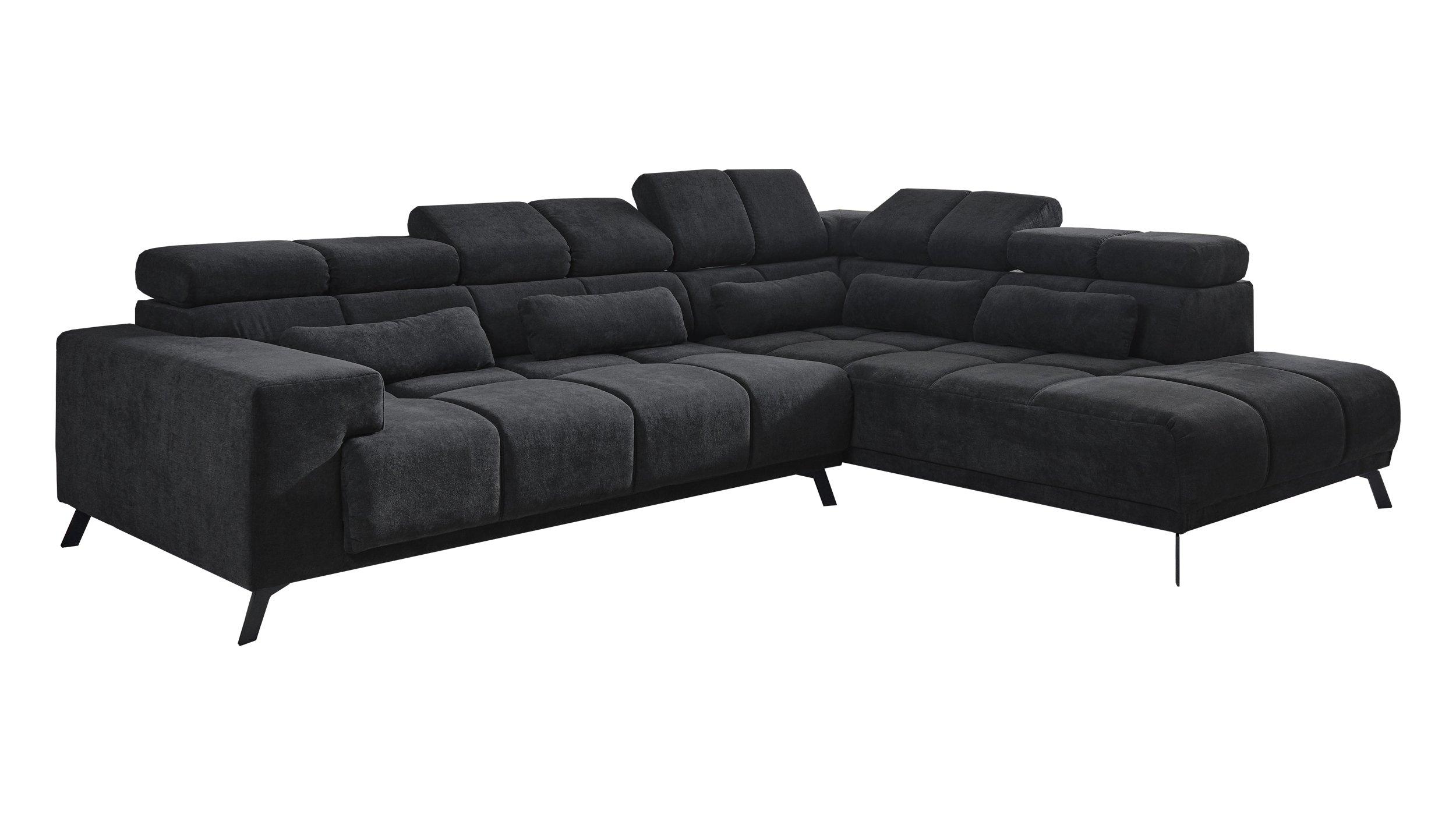 Ecksofa Sitztiefenverstellung anthrazit 295 x 232 cm - INSIDE Ecksofa Sitztiefenverstellung anthrazit 295 x 232 cm - INSIDE