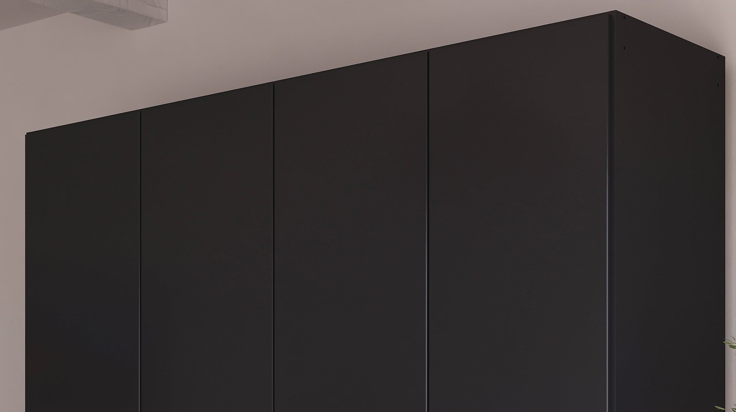 Kleiderschrank grau-metallic 181 cm 6-türig - MAIKA 