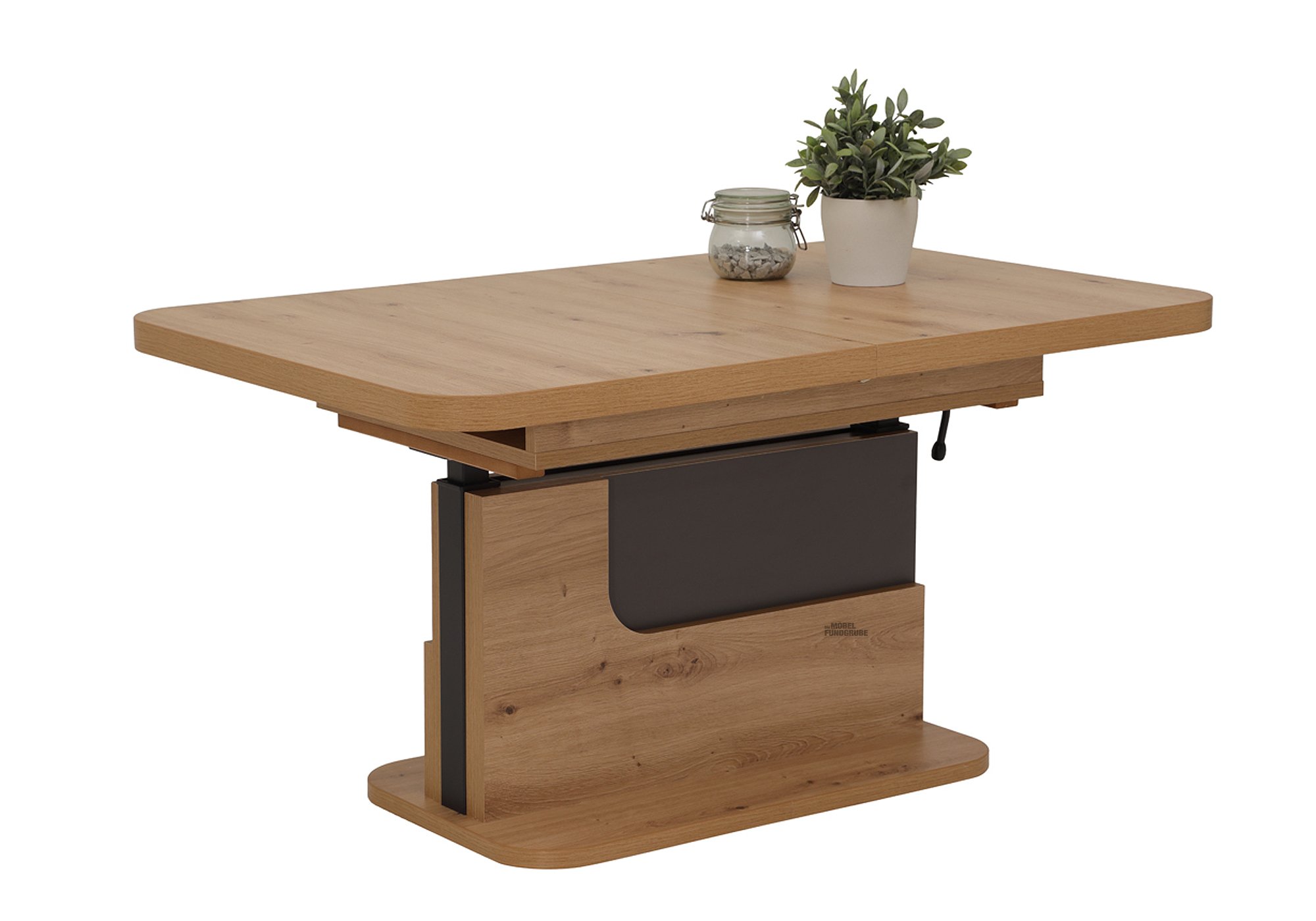 Couchtisch Artisan Eiche - anthrazit 110 x 70 cm - HERBERT Couchtisch Artisan Eiche - anthrazit 110 x 70 cm - HERBERT