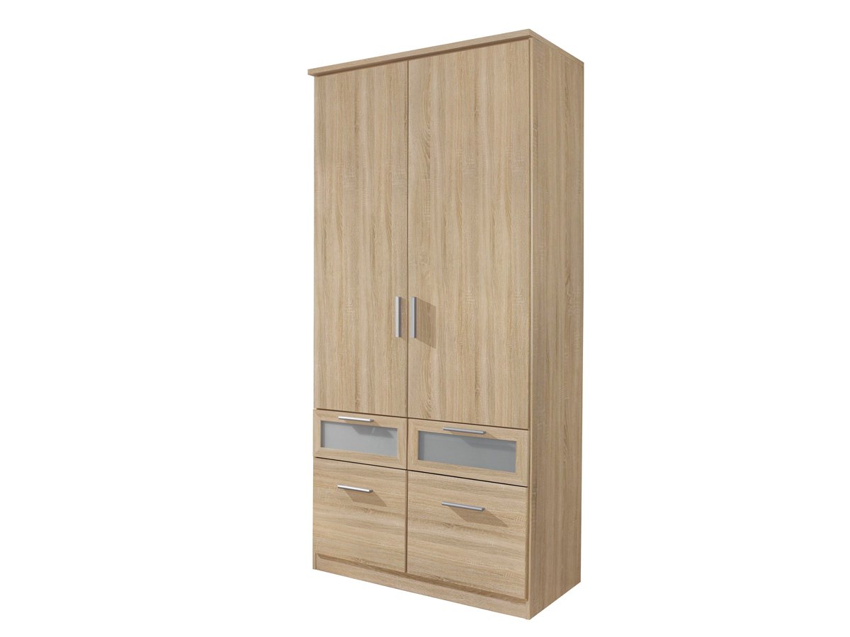 Kleiderschrank Sonoma Eiche 91 cm 2-türig - BOCHUM