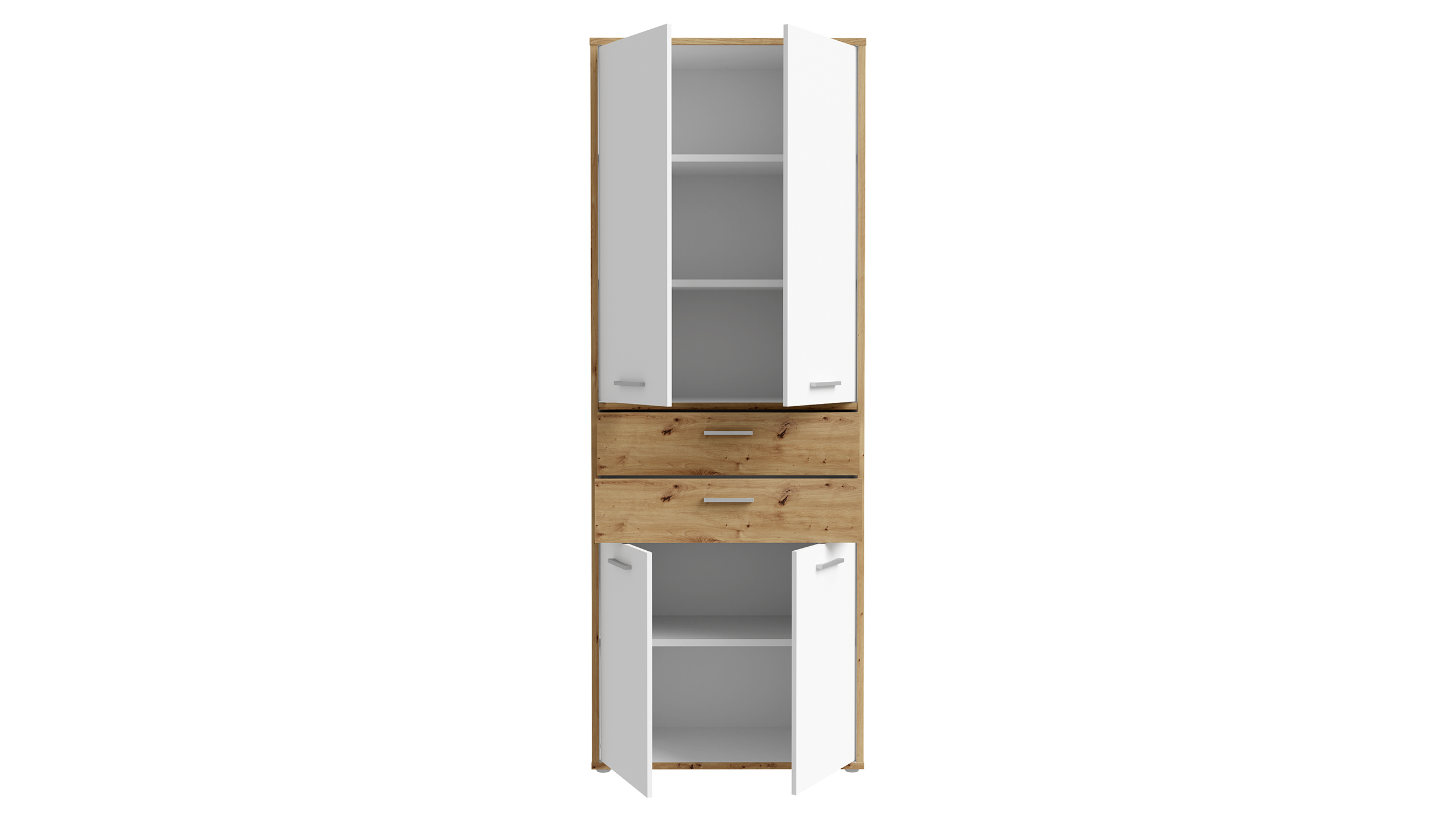 Mehrzweckschrank Artisan Eiche - weiß 85 x 226 cm - KEFLAVIK