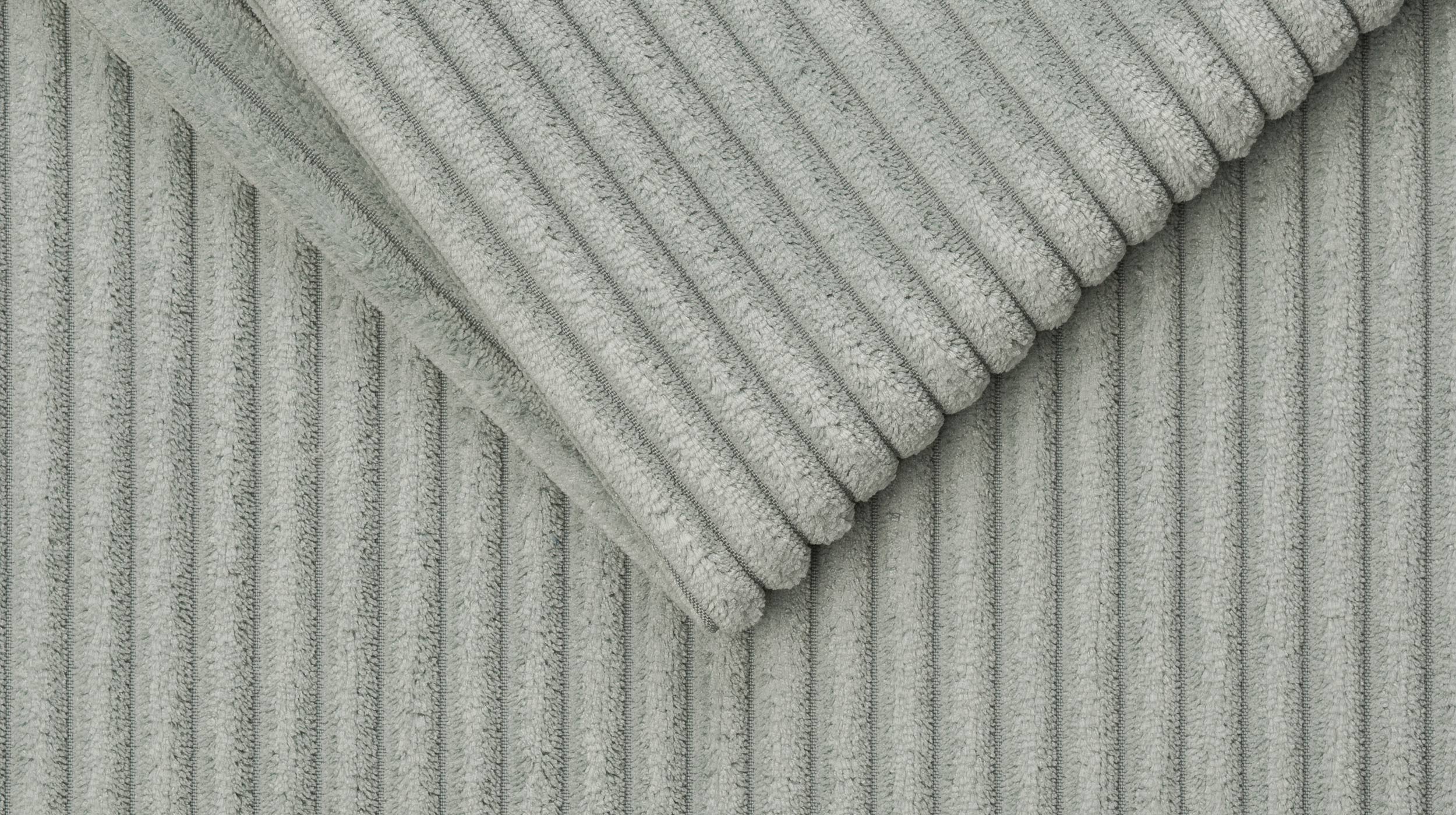 Hocker Sitzhocker 140 x 75 cm Cord pastell grün - SUMMER