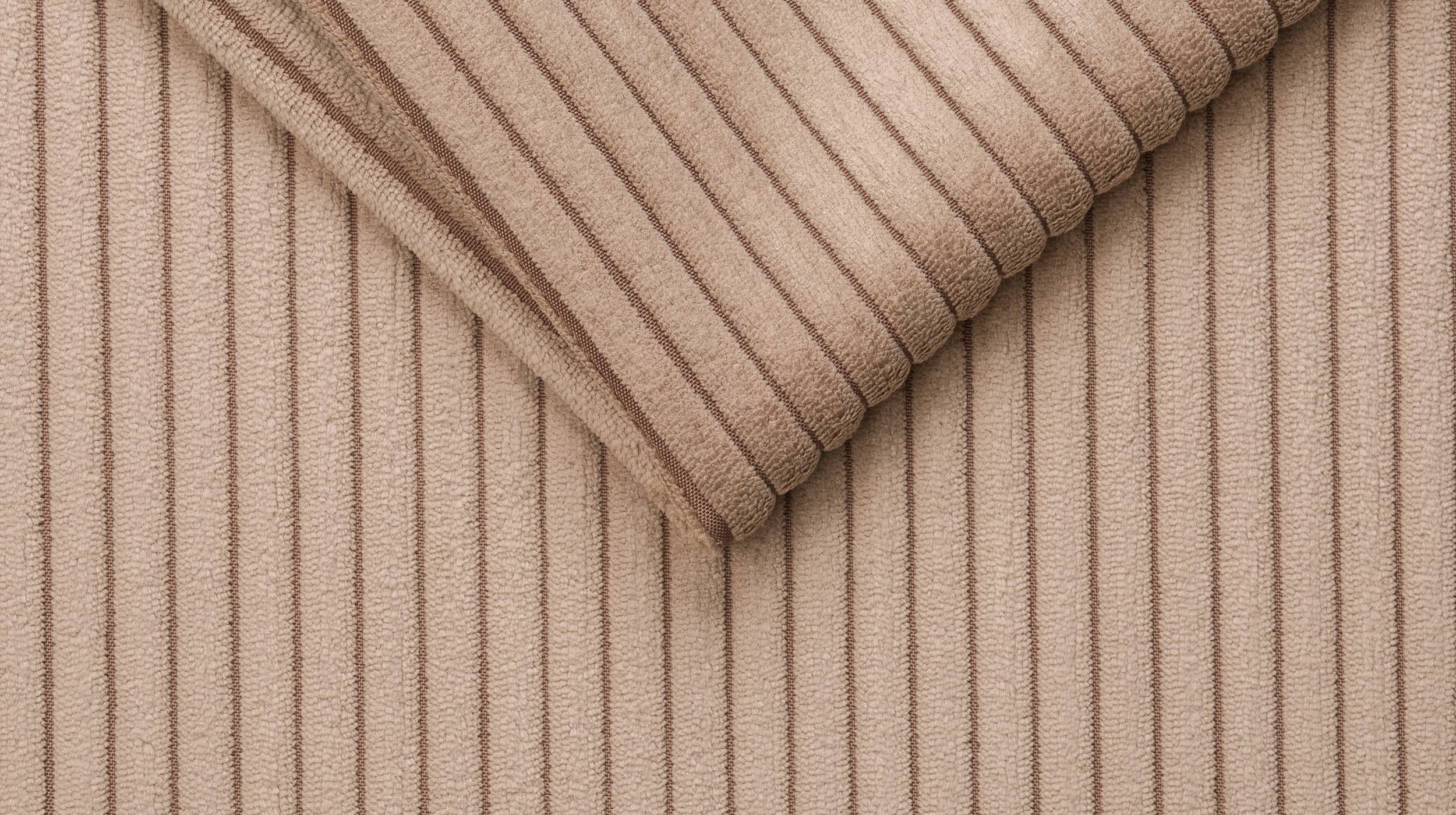 Hocker Sitzhocker 140 x 75 cm Cord caramel - SUMMER