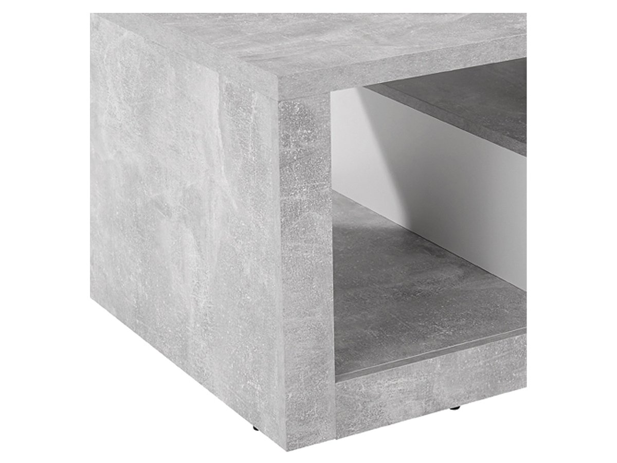 Couchtisch in Betonoptik - weiß 110 cm - IGUAN
