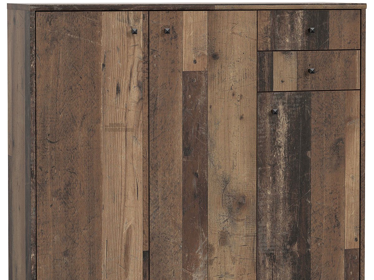 Kommode Old Wood 109 cm 3-türig - TEMPRA