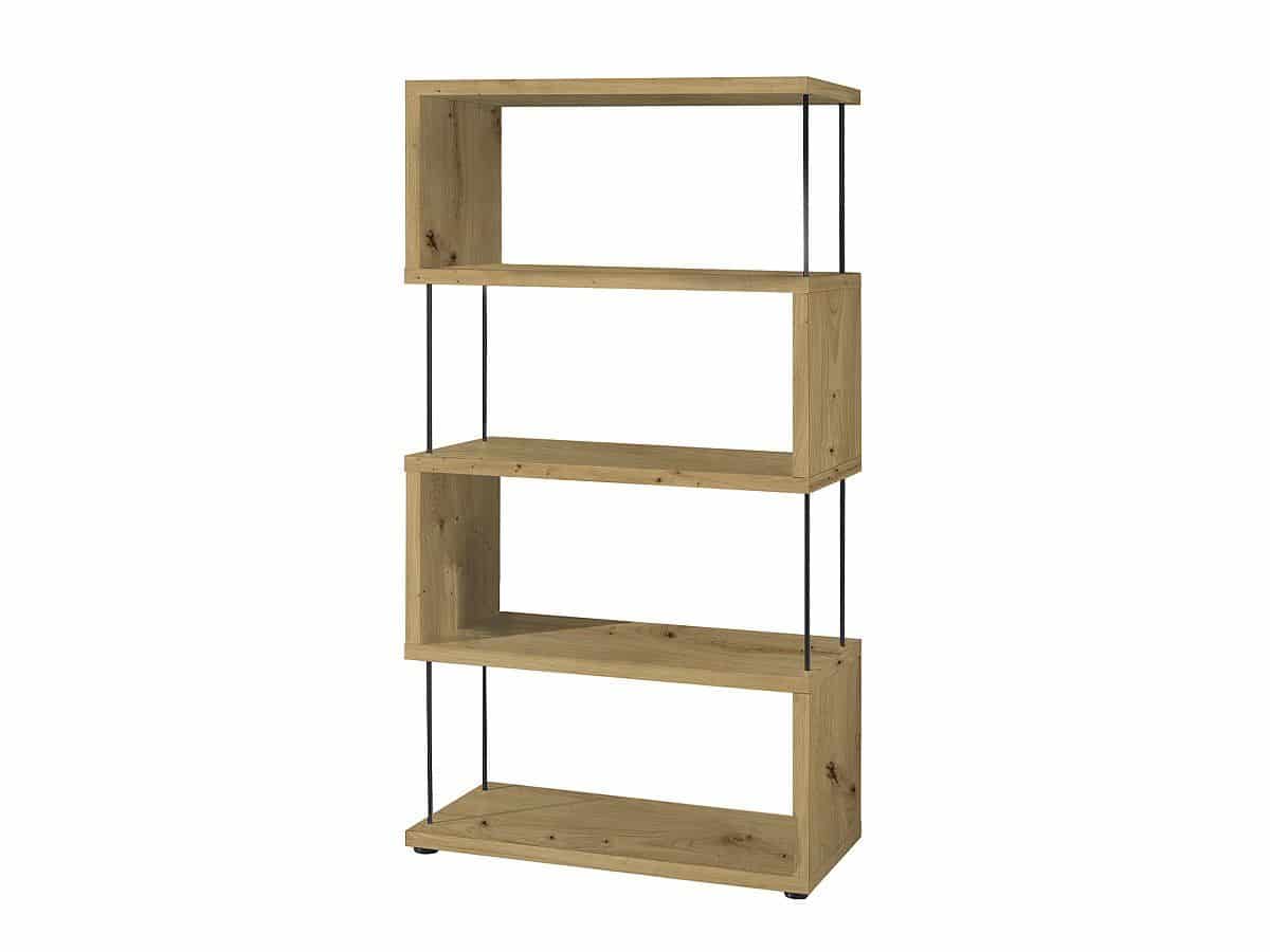Standregal Bücherregal Asteiche 66 x 126 cm - STICKS Standregal Bücherregal Asteiche 66 x 126 cm - STICKS