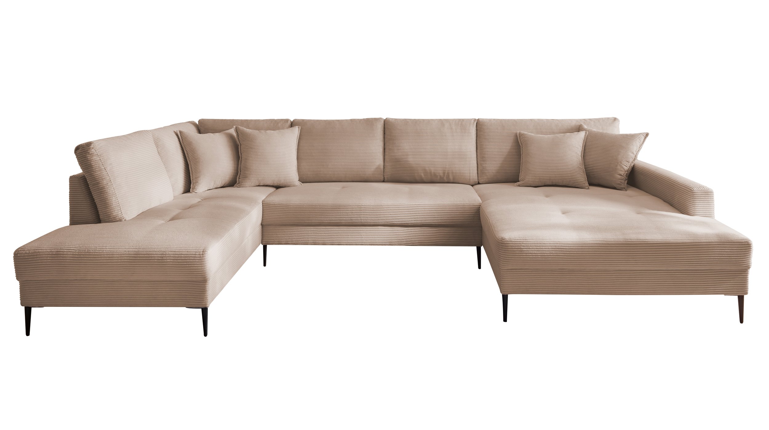 Wohnlandschaft Cord caramel - 360 cm - SUMMER Wohnlandschaft Cord caramel - 360 cm - SUMMER