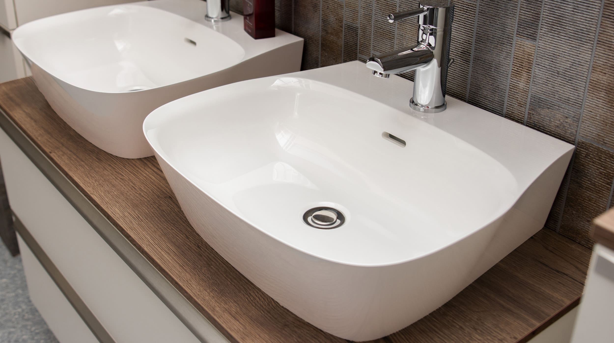 Nobilia Badmöbelset Magnolia - 3-tlg - MS -  Waschplatz 120 cm - LEONEL