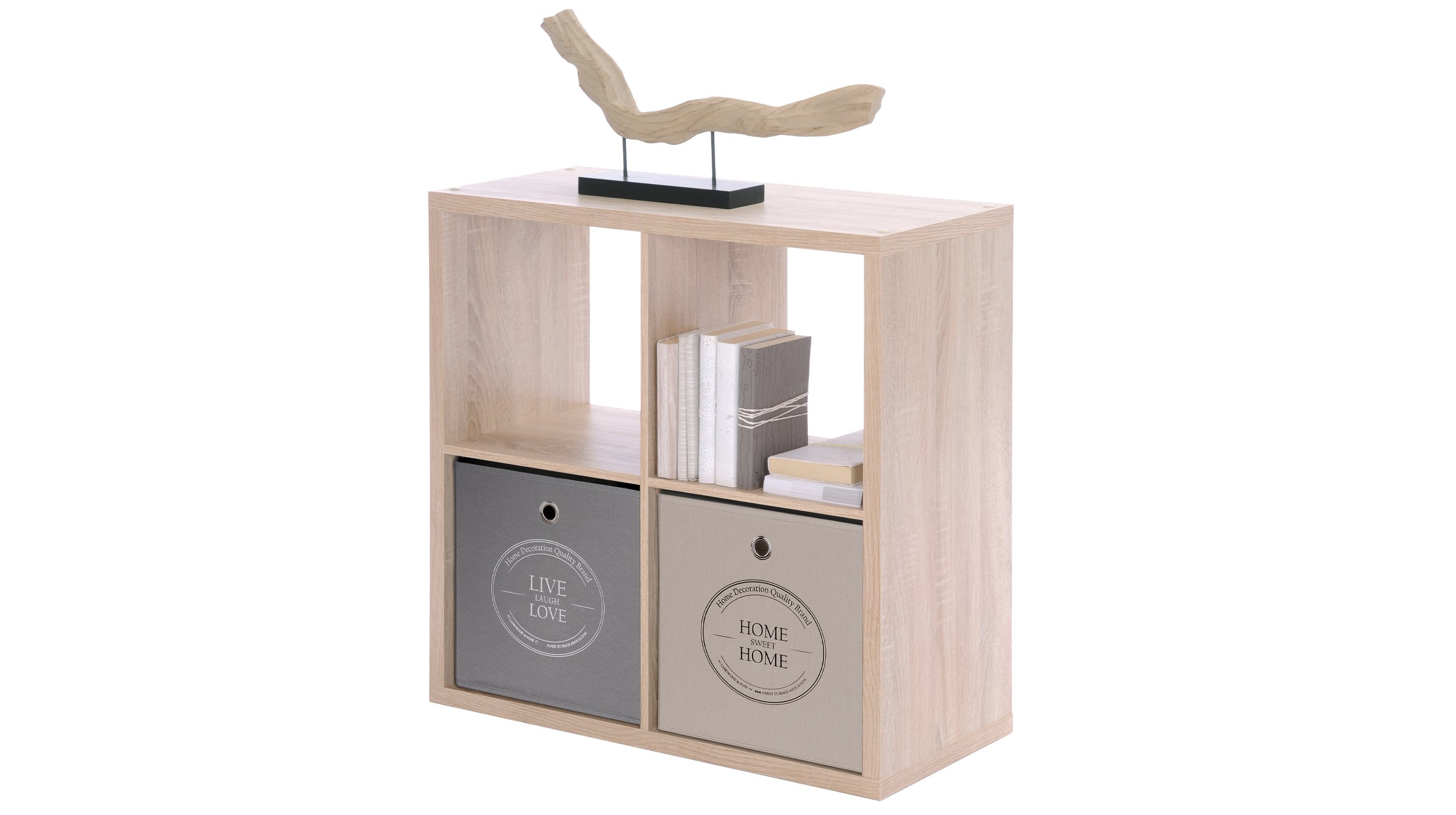 Standregal Sonoma Eiche  73 x 73 cm - 4 Fächer - MAX