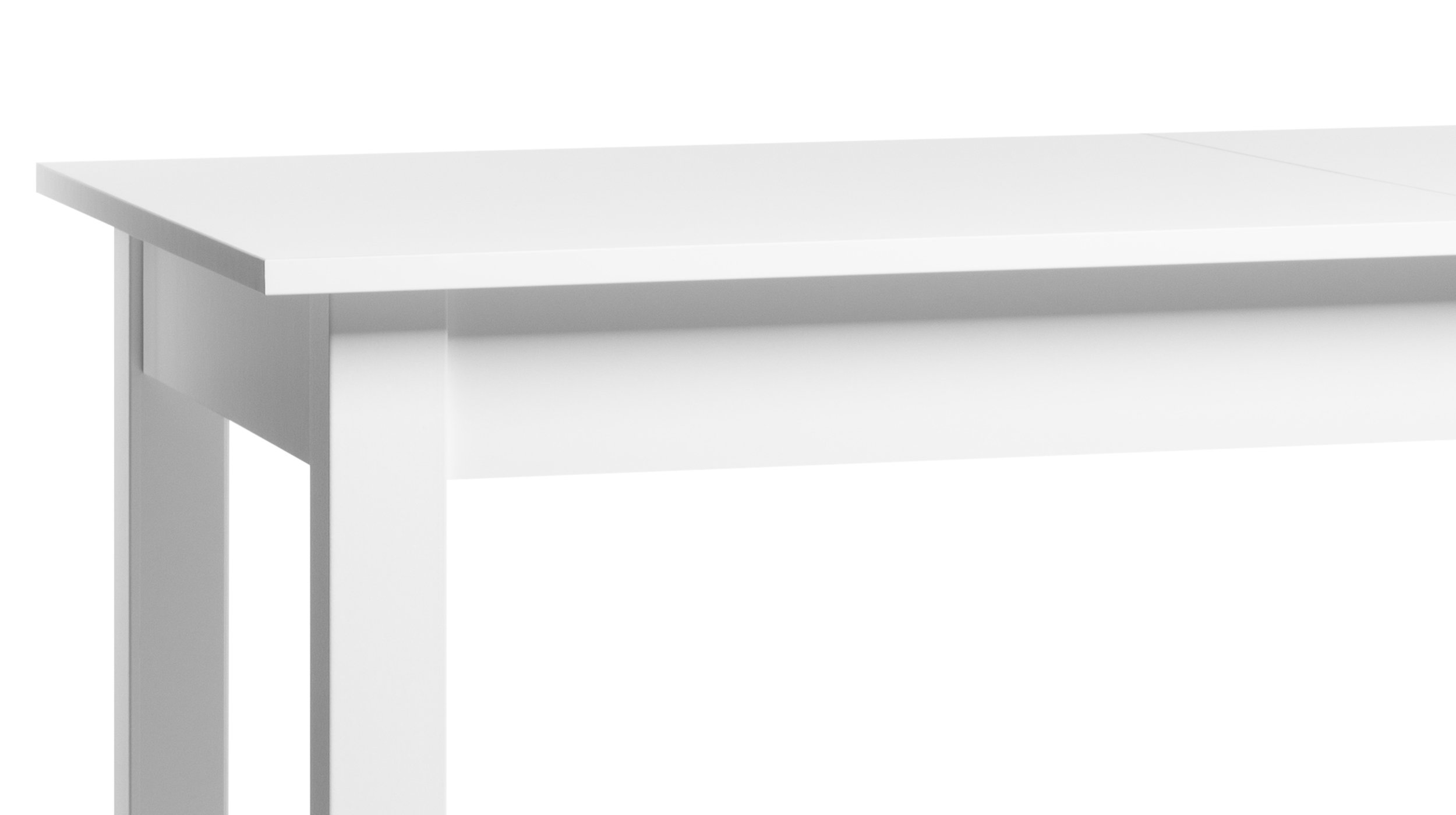 Esstisch 140 - 180 cm ausziehbar weiß - COBURG