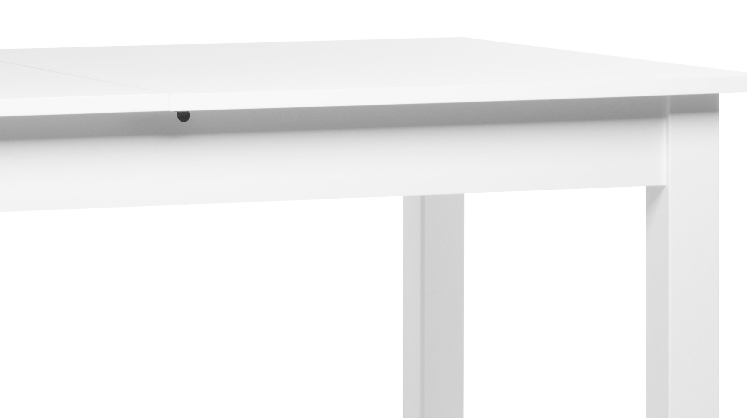 Esstisch 140 - 180 cm ausziehbar weiß - COBURG