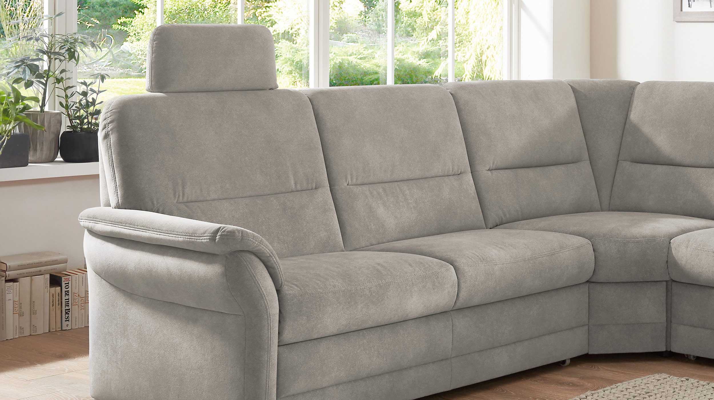 Couchliebe® Wohnlandschaft planbar - saddle alu - Premium Version Q+ - HERMASO