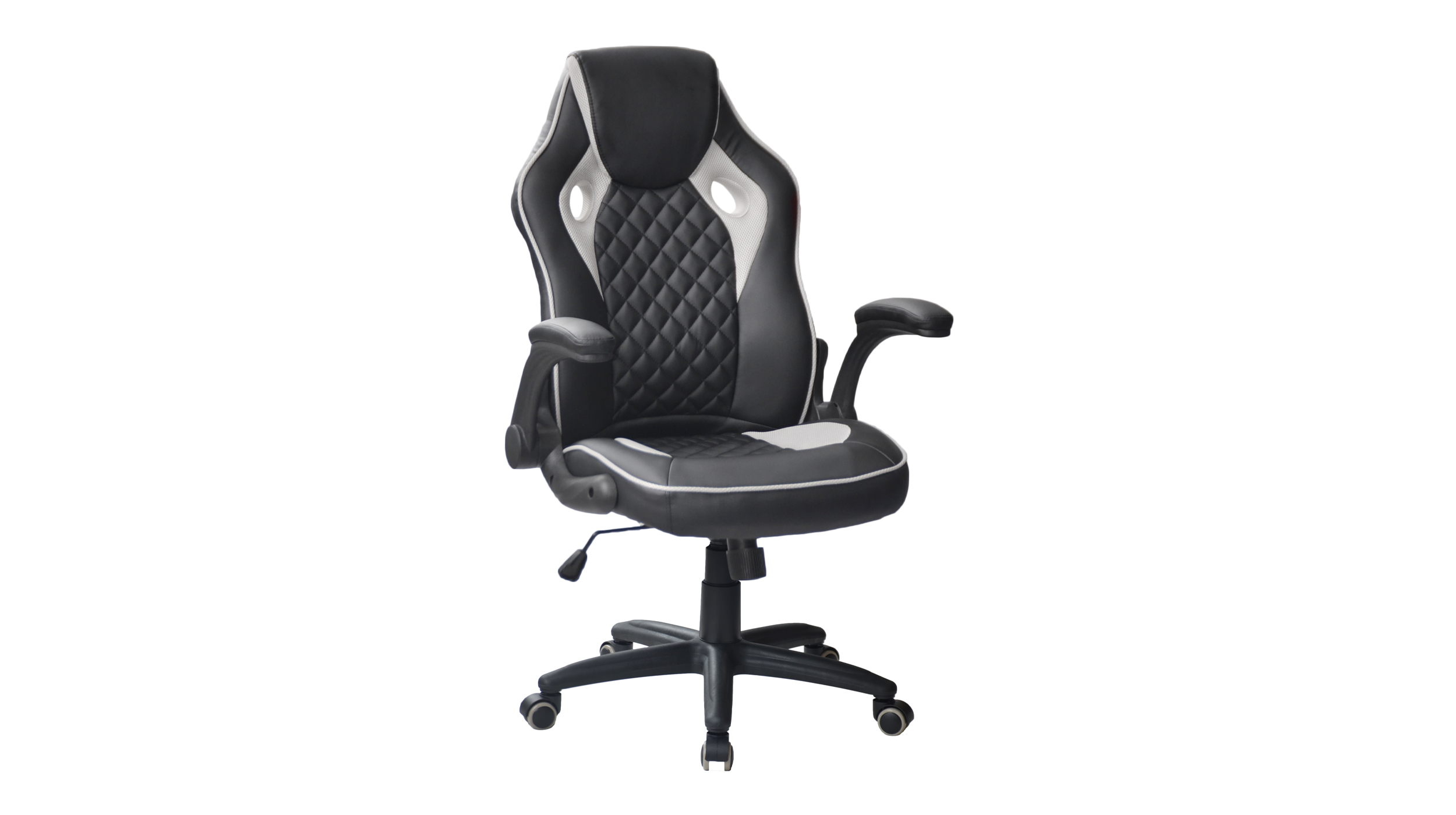 Gaming Stuhl Chefsessel Wippfunktion schwarz grau - BENT Gaming Stuhl Chefsessel Wippfunktion schwarz grau - BENT