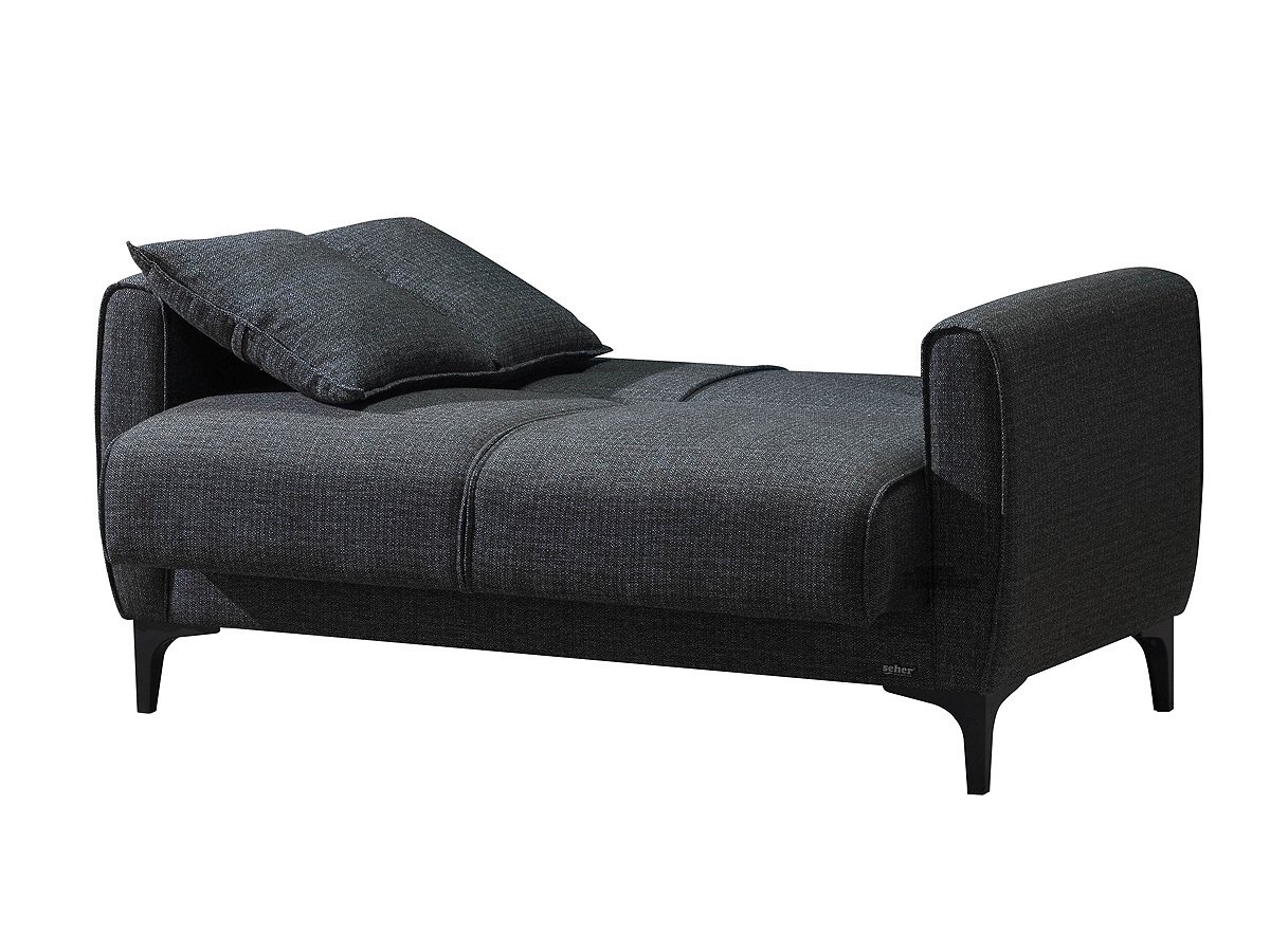 Einzelsofa 2-Sitzer anthrazit 138 cm Schlaffunktion - SAHIN