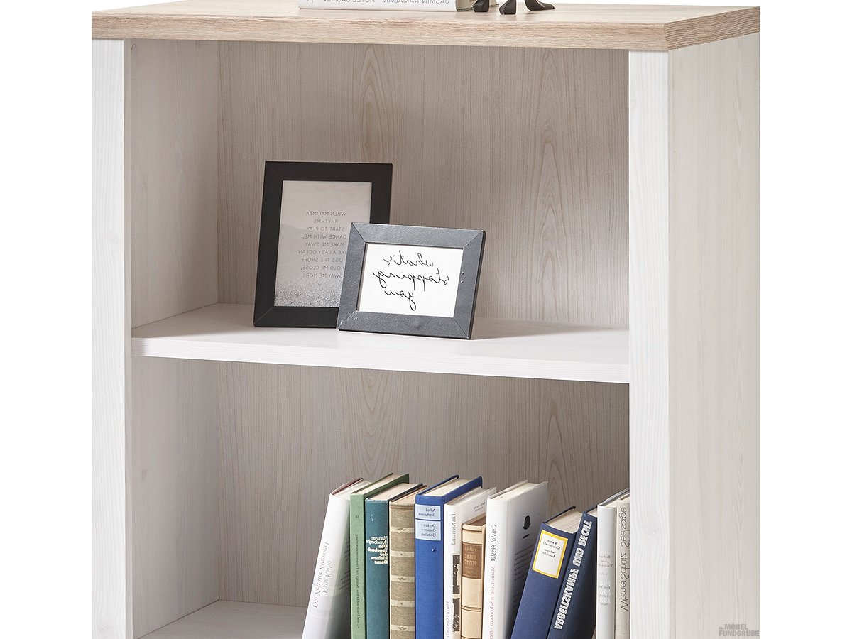 Büroregal San Remo Eiche - Sibiu Lärche 123 cm - ROMANCE