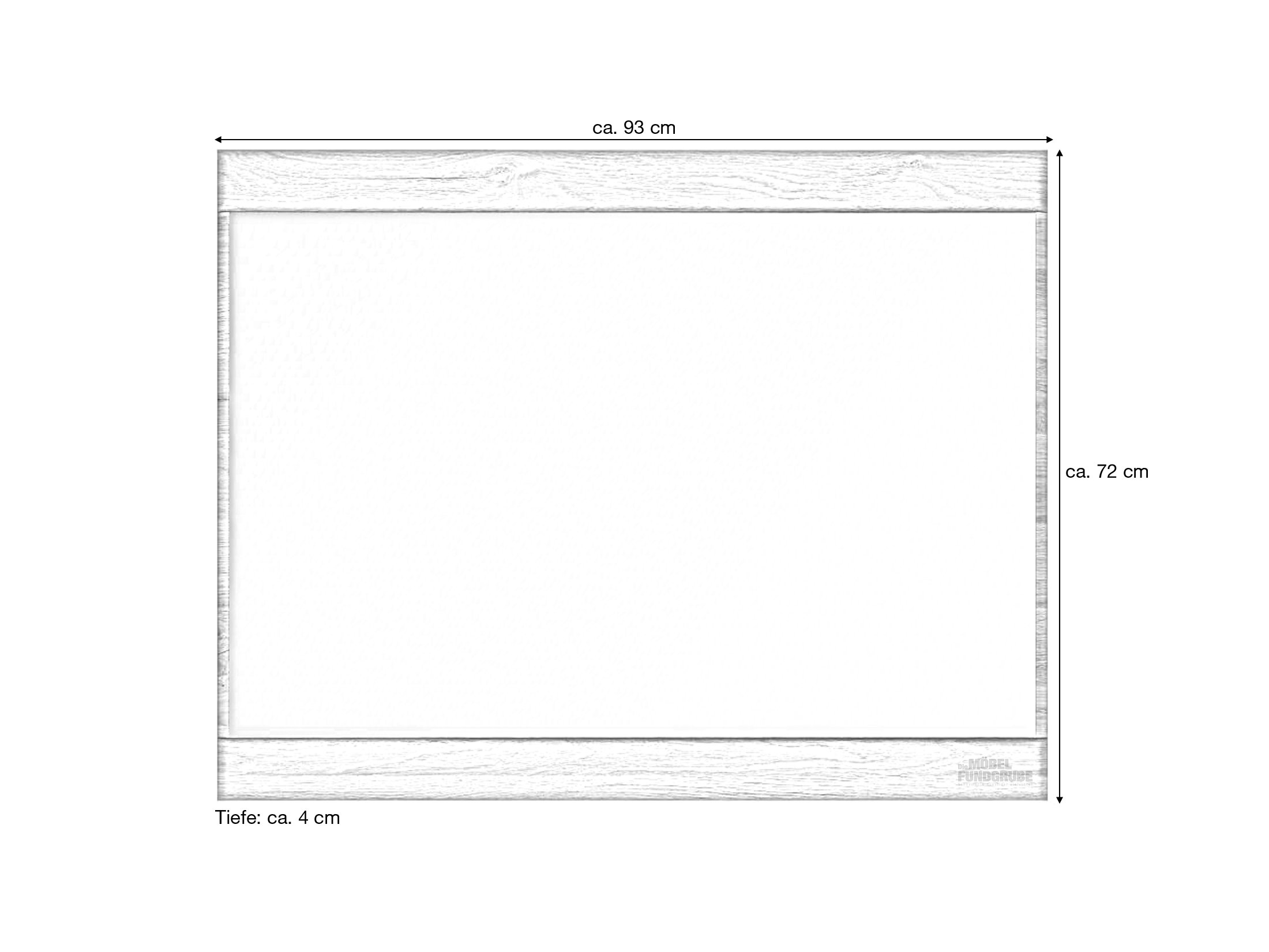 Wandspiegel Grandson Eiche 93 x 72 cm - CORTINA