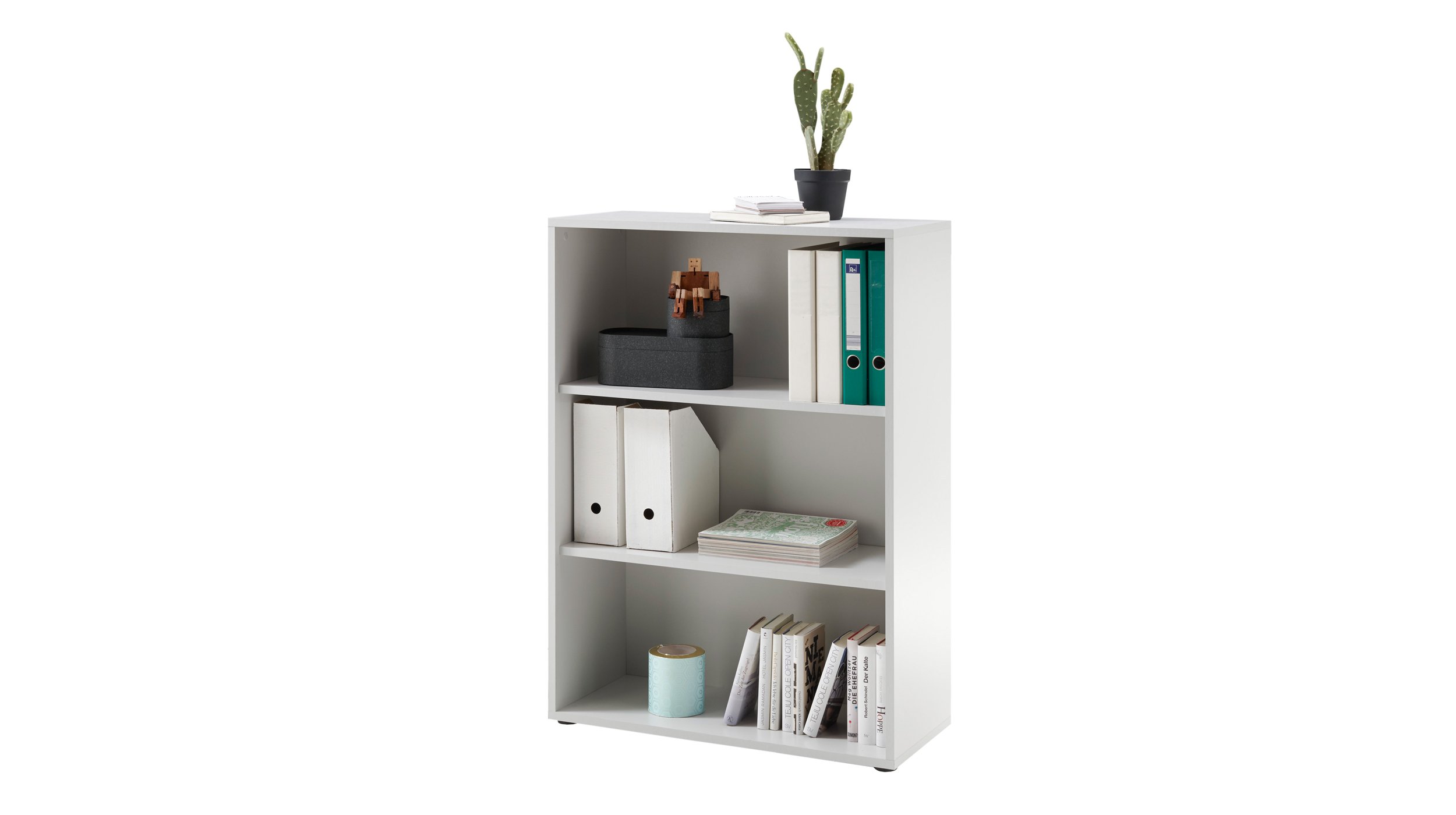 Bücherregal Standregal lichtgrau 80 x 111 cm - PRONTO Bücherregal Standregal weiß 80 x 111 cm - PRONTO
