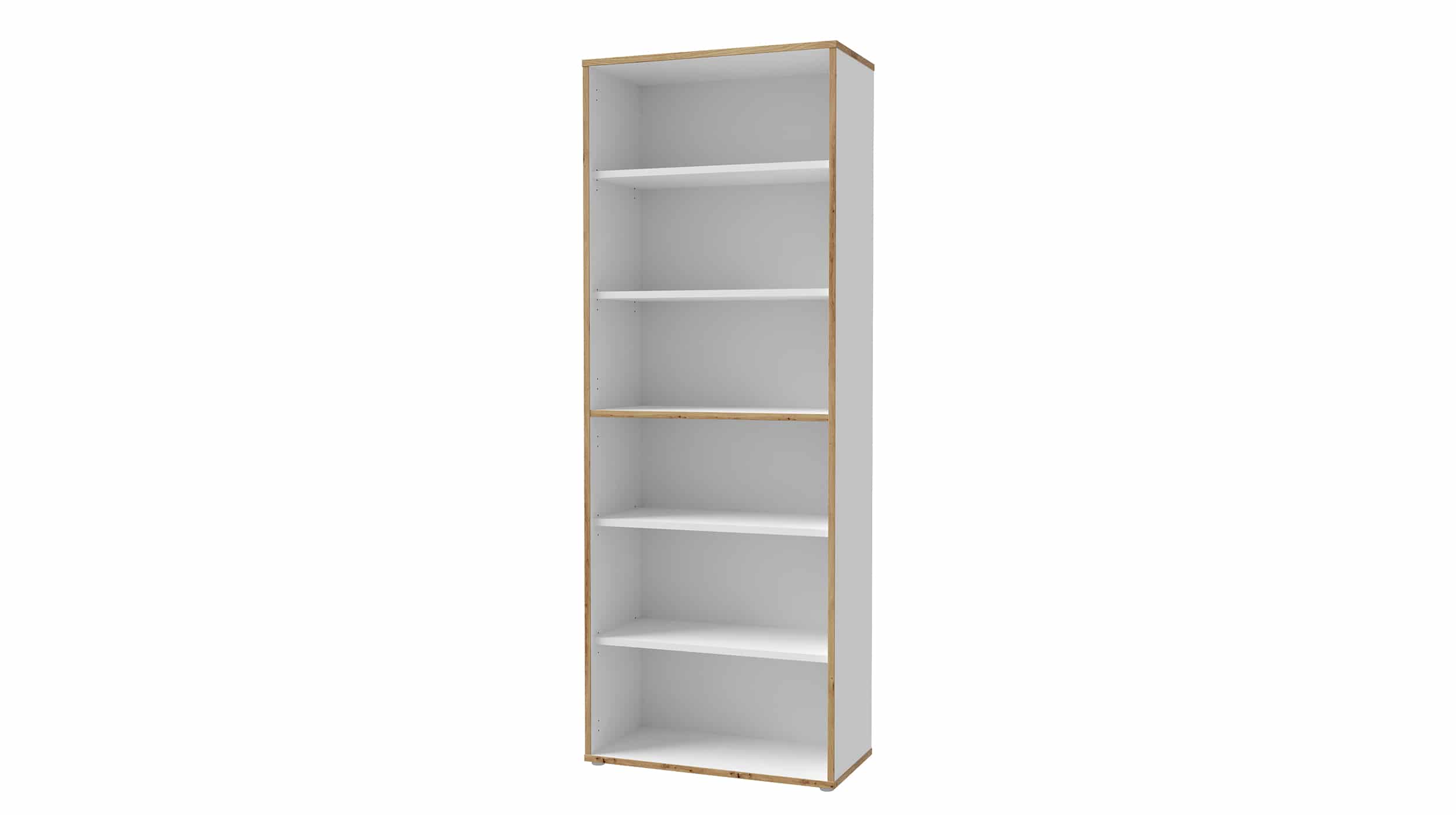 Bücherregal weiß - Artisan Eiche 85 x 182 cm - KEFLAVIK Bücherregal Artisan Eiche - weiß 85 x 182 cm - KEFLAVIK