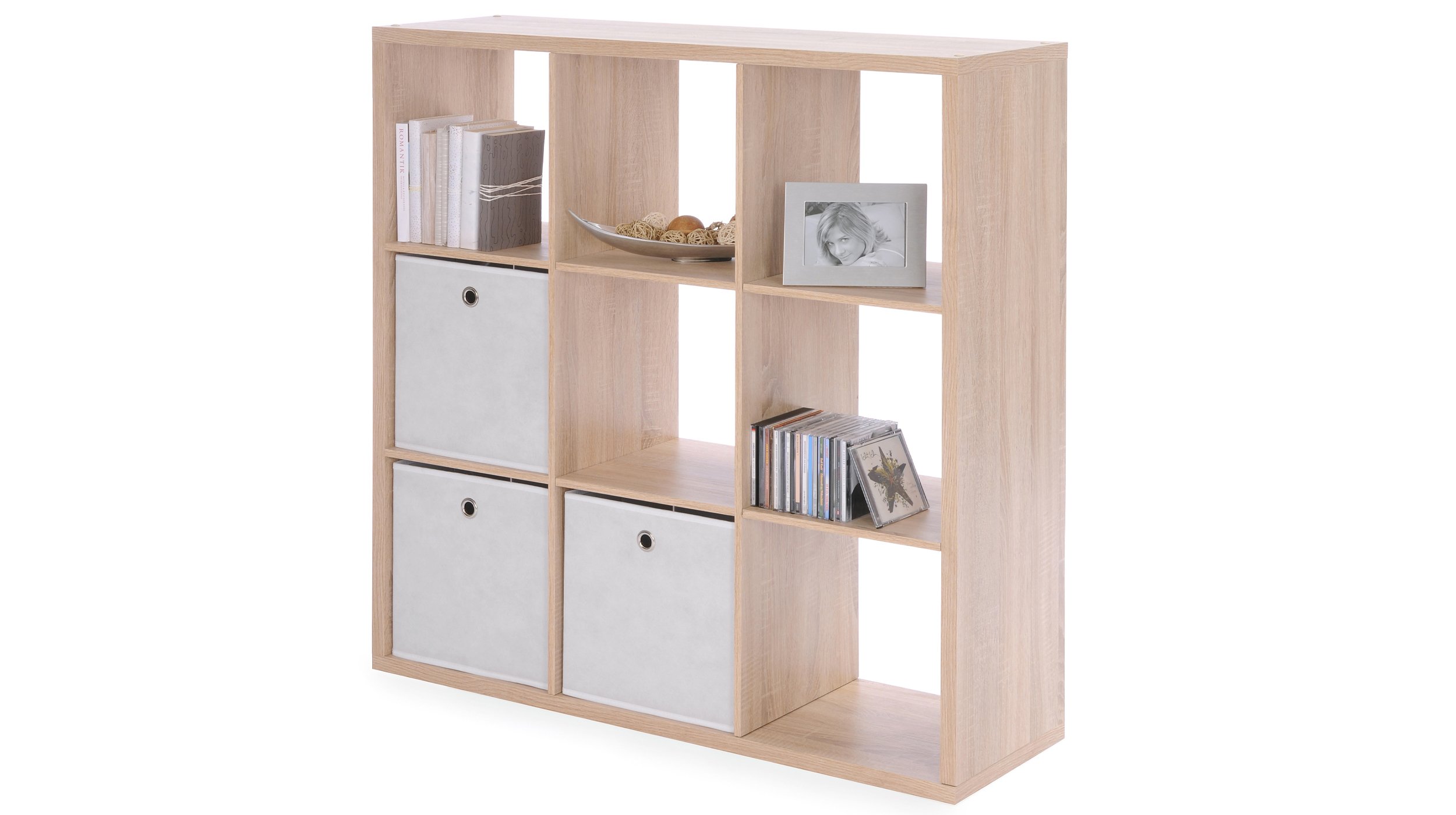 Standregal Sonoma Eiche 107 x 107 cm - 9 Fächer - MAX