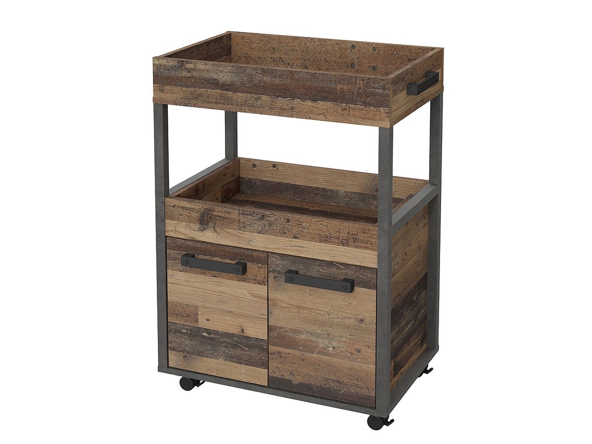 Bartisch Barwagen Old Wood - grau 60 cm - HOME BAR Bartisch Barwagen Old Wood - grau 60 cm - HOME BAR
