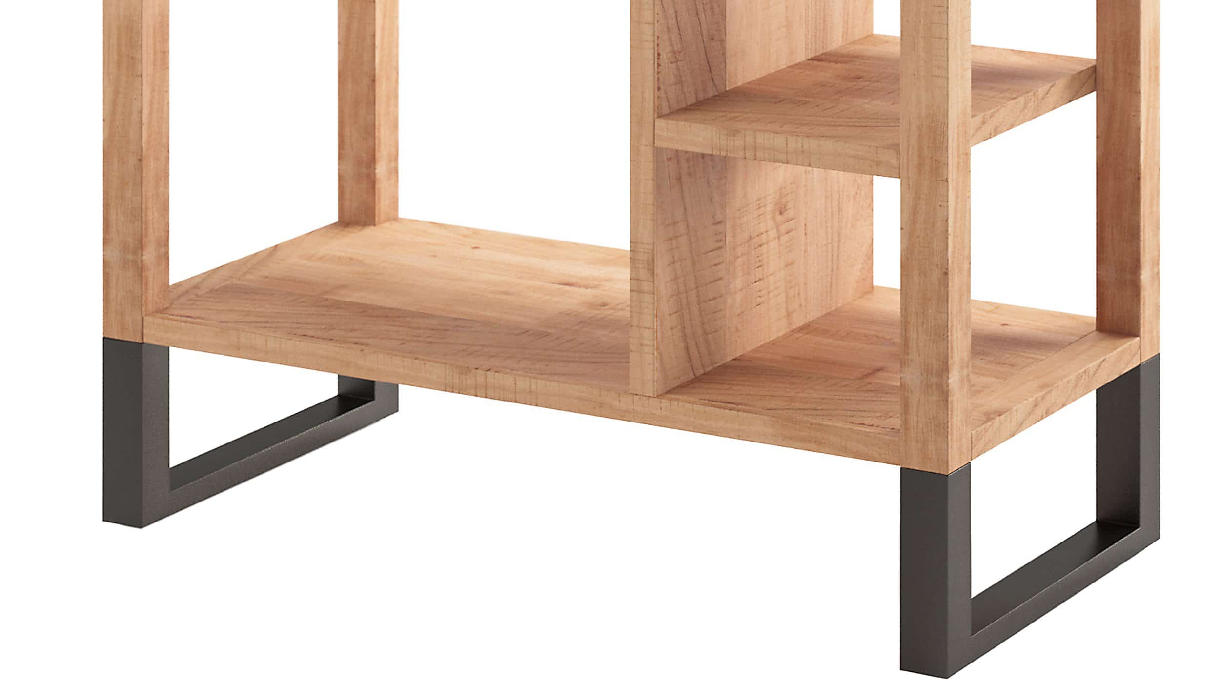 Standregal Akazie massiv 147 x 75 cm - 8 Fächer - BENIKO