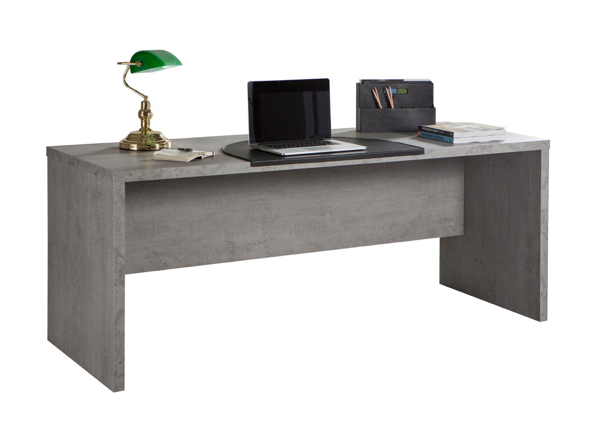Schreibtisch in Betonoptik 180 cm - PRATICO Schreibtisch in Betonoptik 180 cm - PRATICO