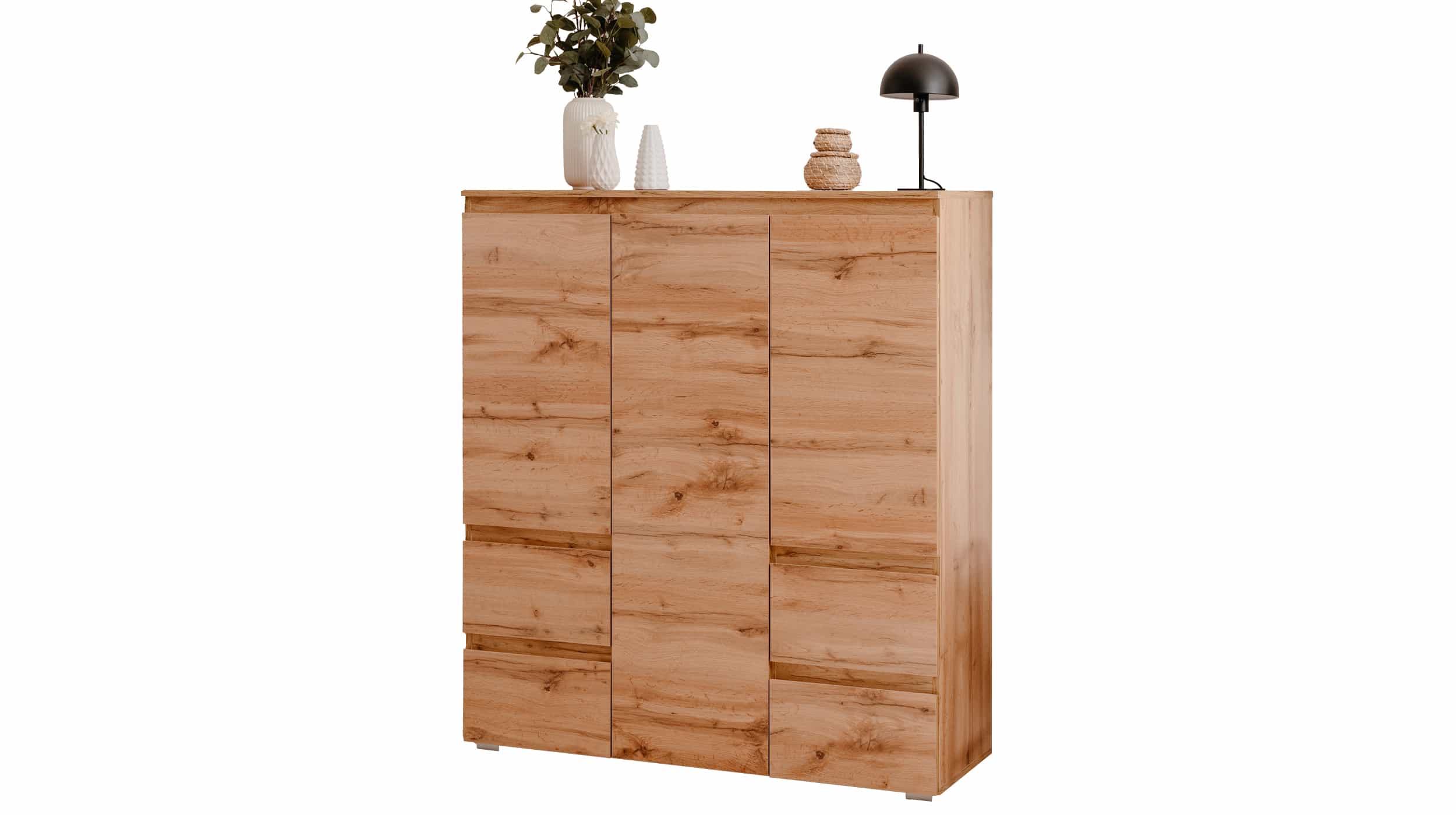 Highboard mit Schubladen - Honig Eiche 116 cm - IMAGE Highboard mit Schubladen - Honig Eiche 116 cm - IMAGE