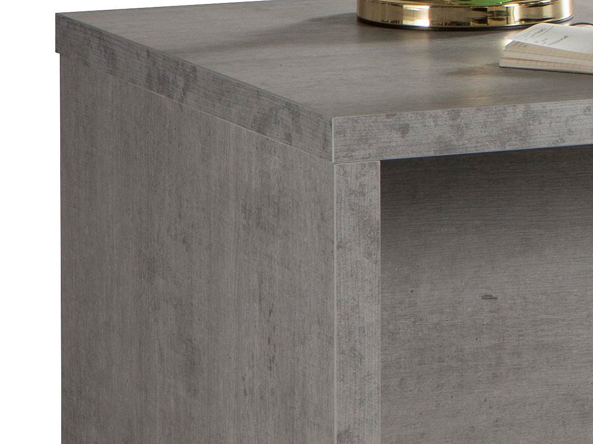 Schreibtisch in Betonoptik 180 cm - PRATICO