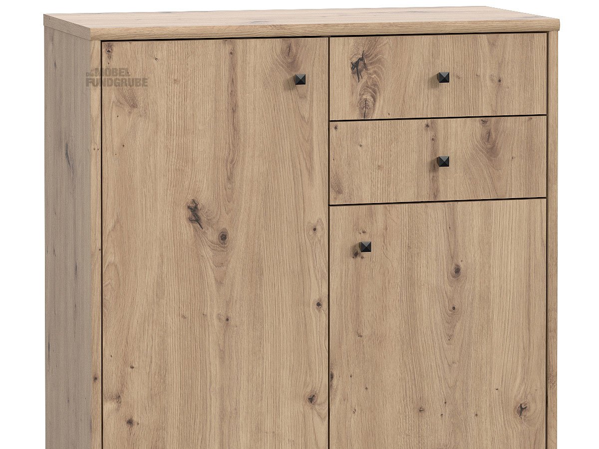 Kommode Artisan Eiche 74 cm 2-türig - TEMPRA