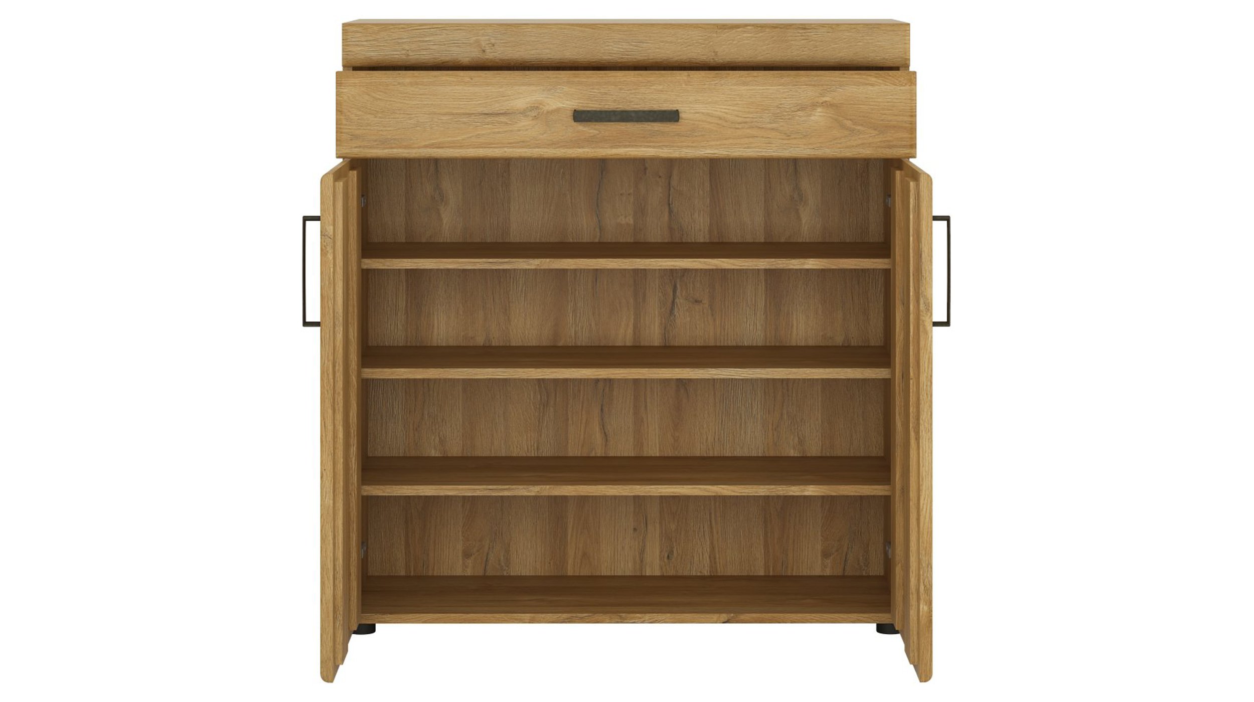 Schuhschrank Grandson Eiche 93 x 100 cm 2-türig - CORTINA