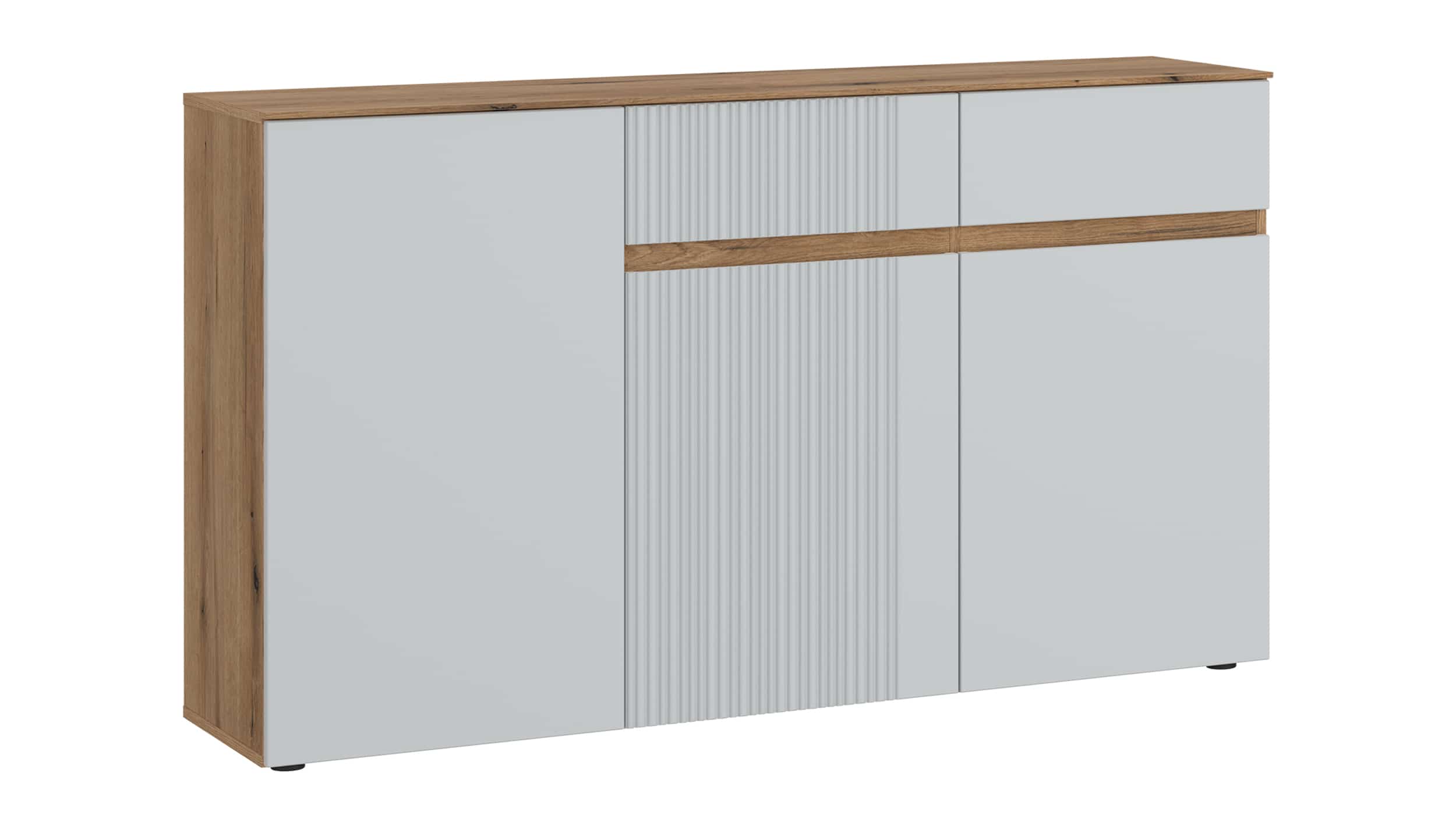 Sideboard mit Schubladen - grau - Eiche - 150 cm - MANILLA Sideboard grau - Coast Evoke Eiche 150 cm - MANILLA